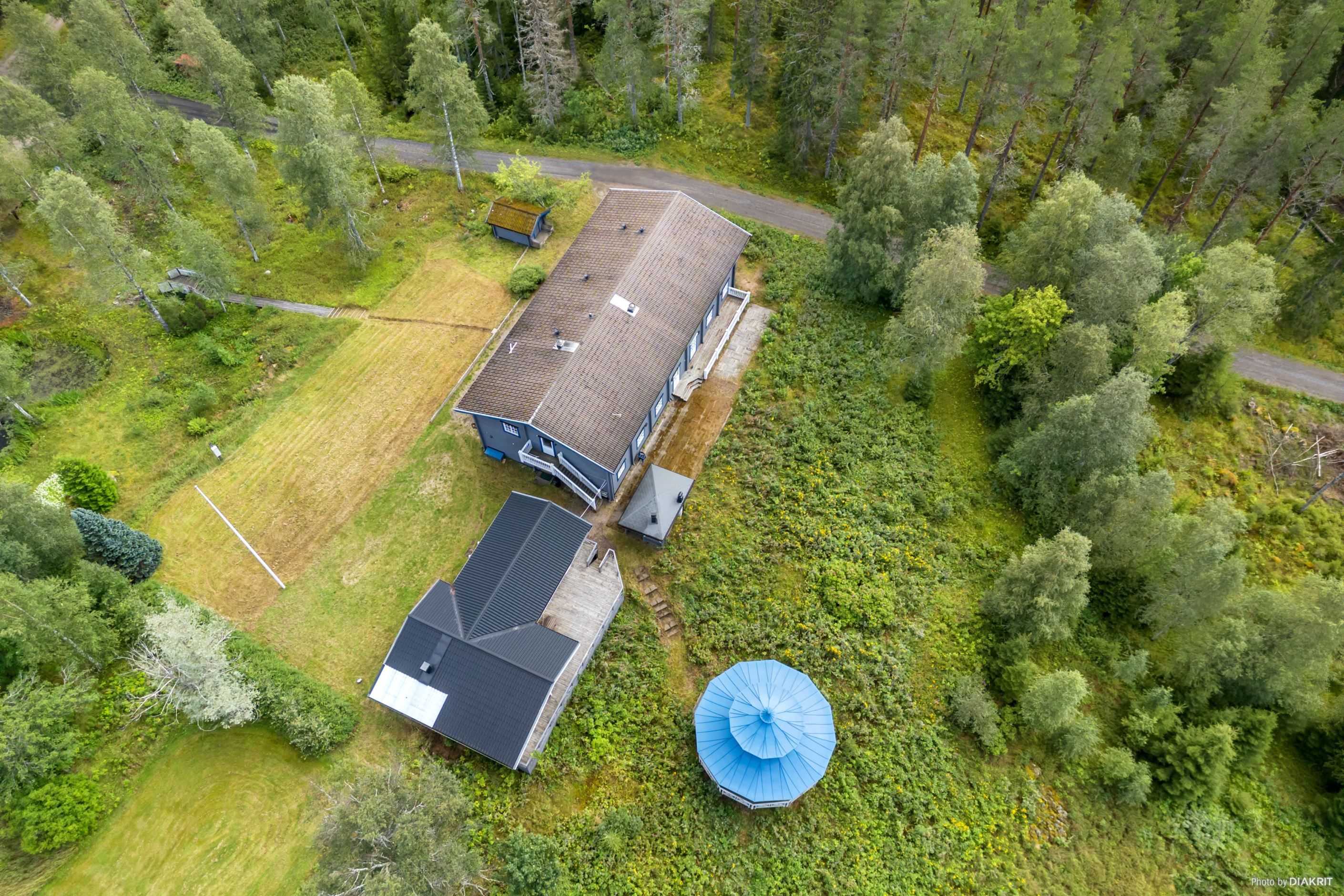 Drönarbild från norra sidan