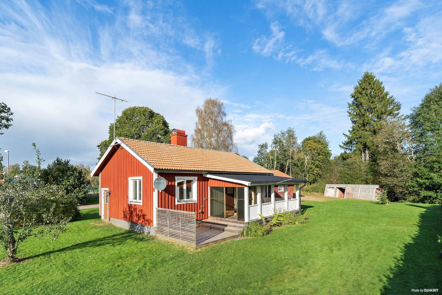 Uteplats och veranda