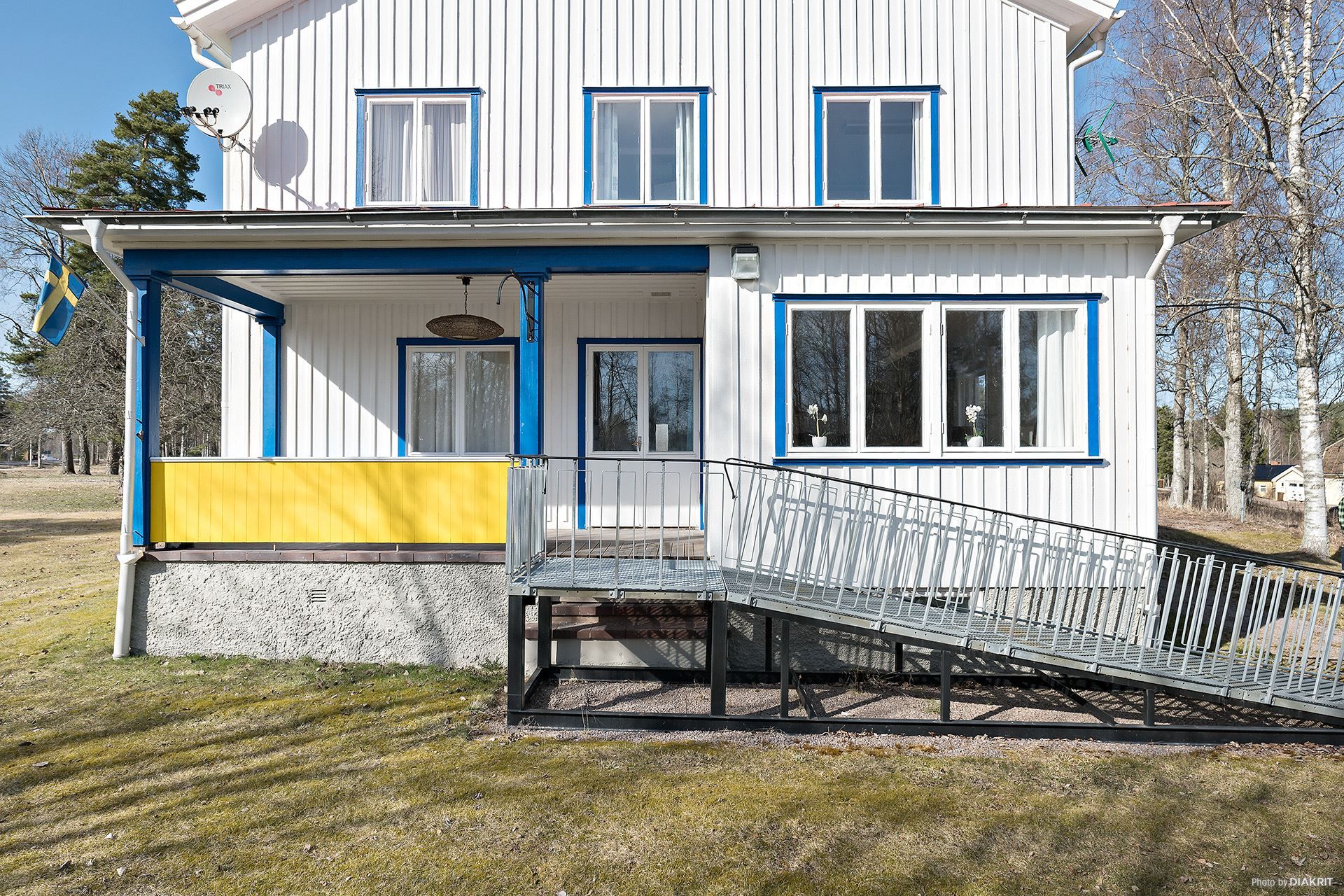 Uteplats med ramp