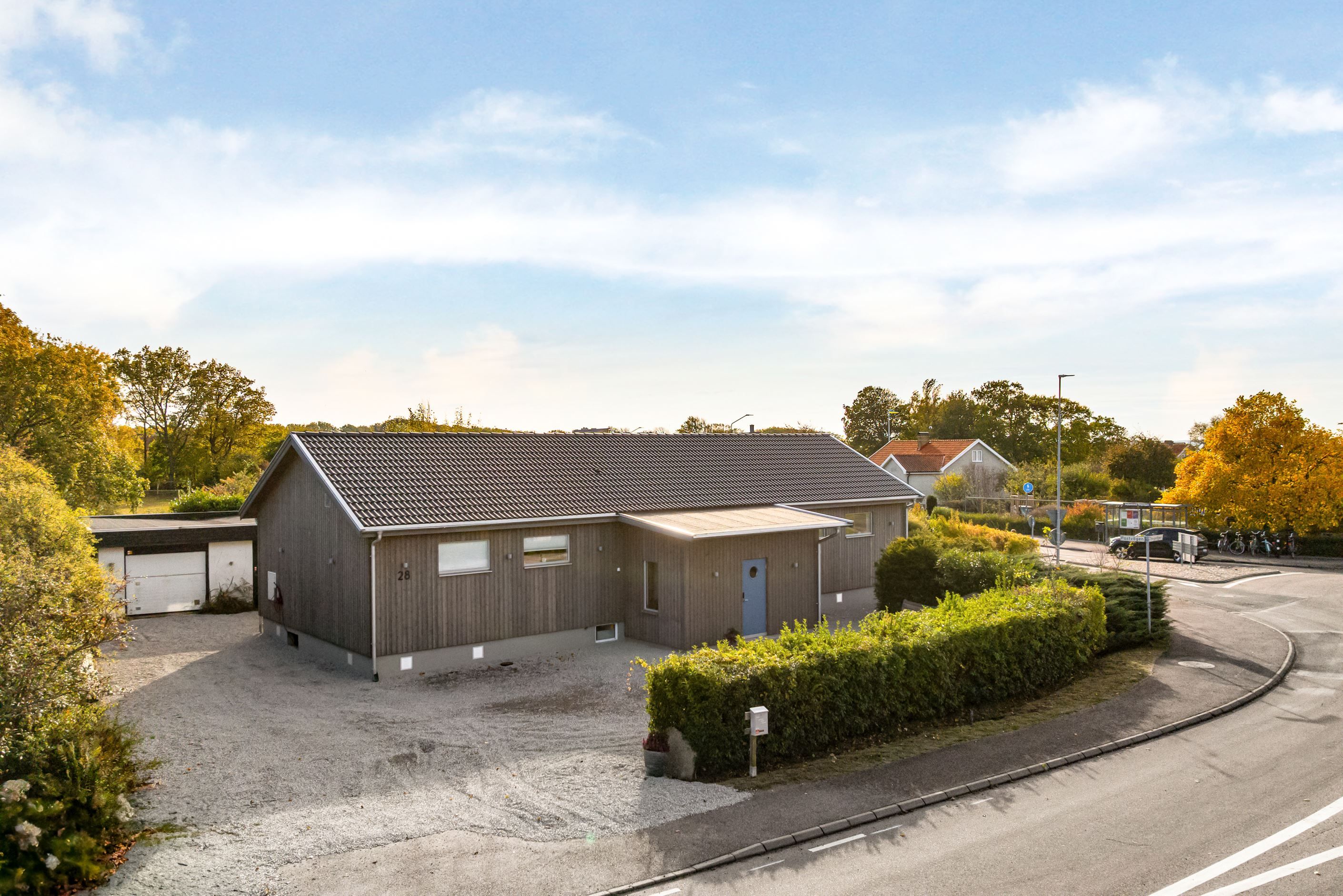 En arkitektritad villa vid närheten av Vejbystrands hamn