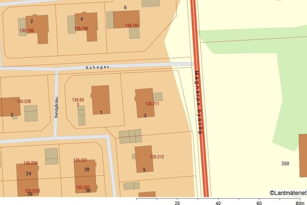 Lågupplöst Fastighetskarta