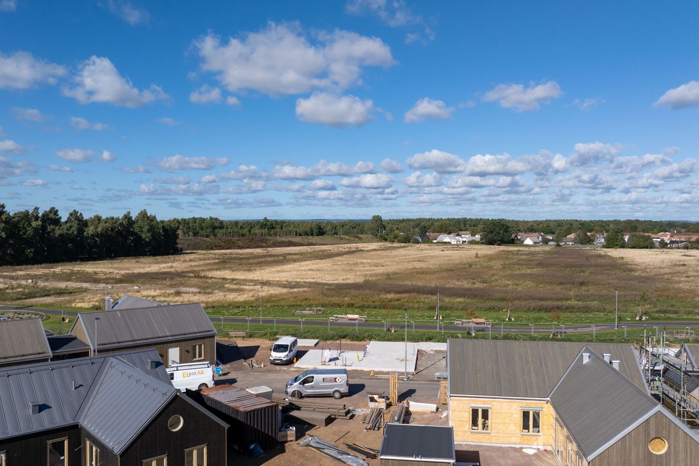 Drönarbild med utsikt från vån 4