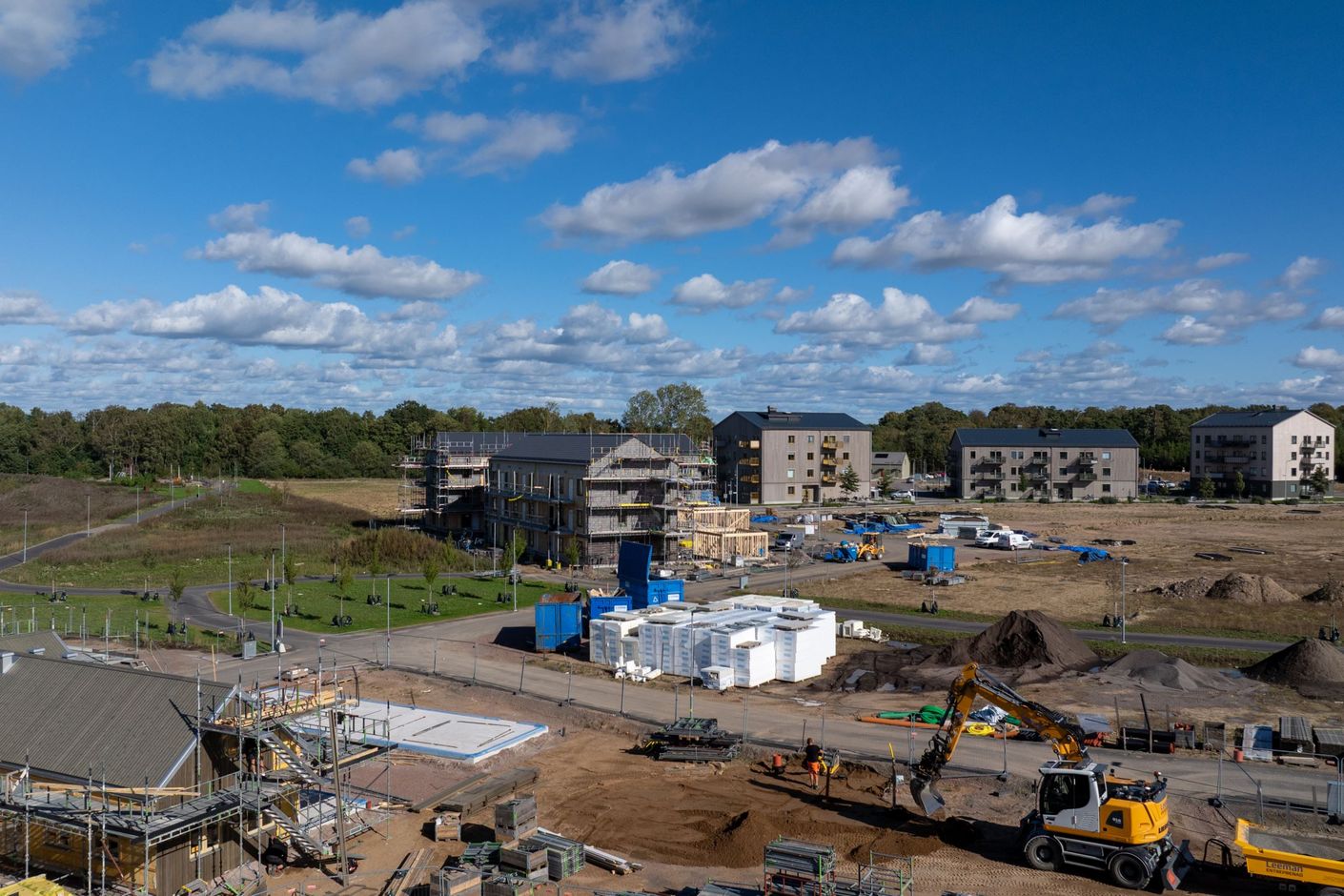 Drönarbild med utsikt från vån 4
