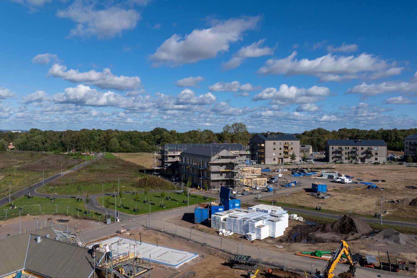 Drönarbild med utsikt från vån 5