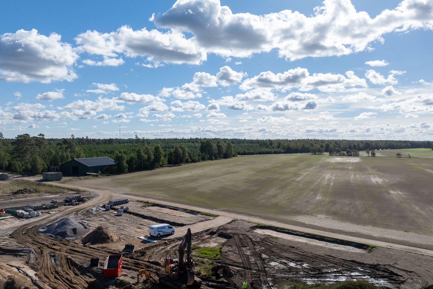 Drönarbild med utsikt från vån 5