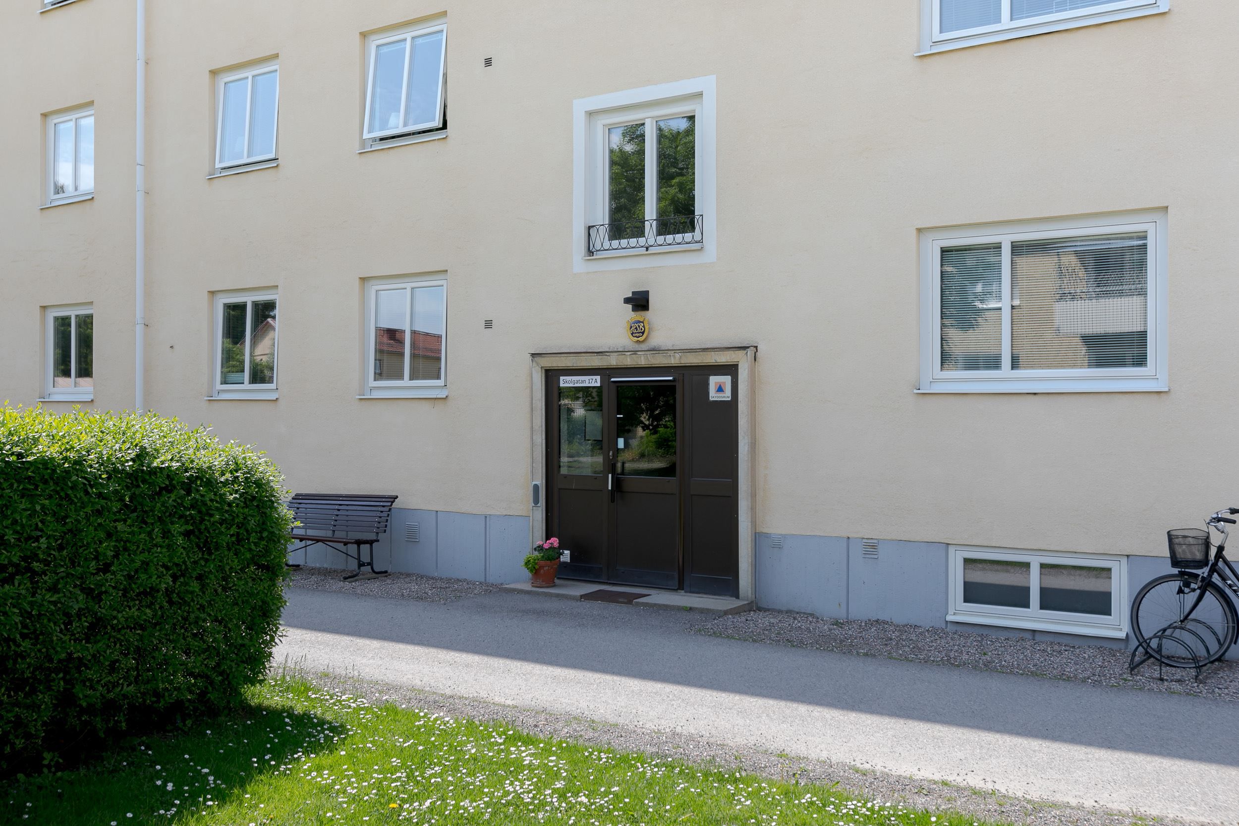 Vy över entrén