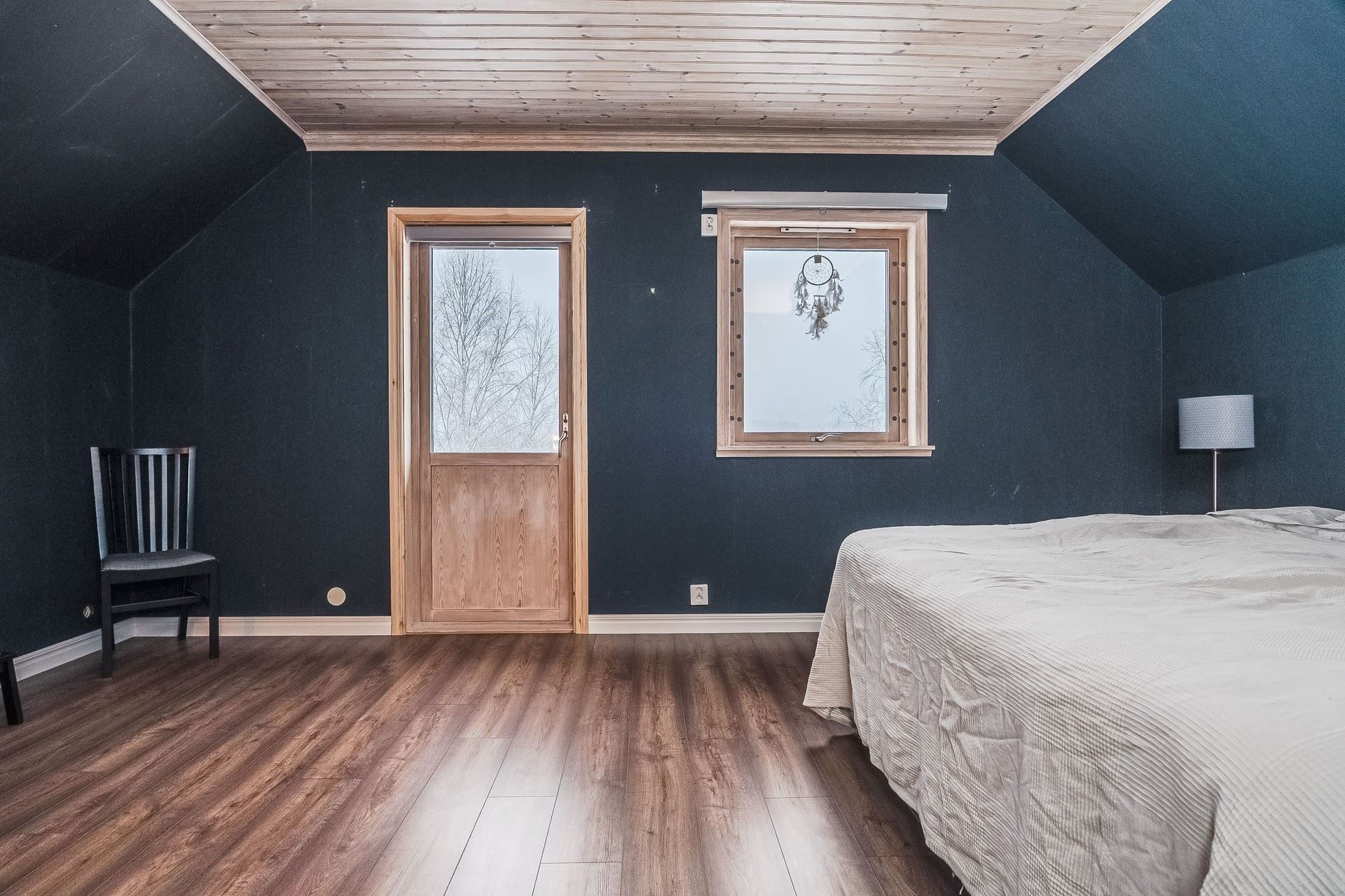 Sovrum med Möjlig balkong