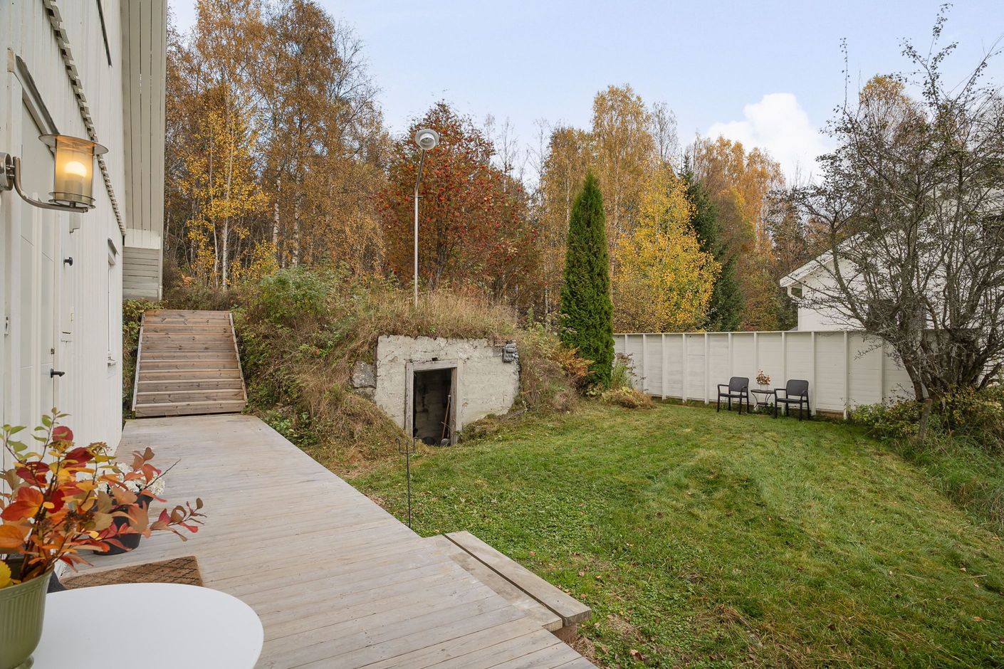 Gården mot jordkällaren