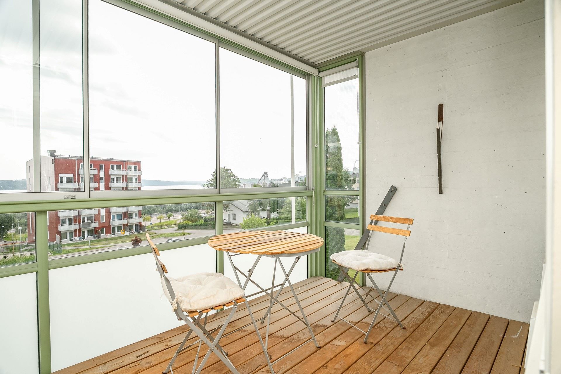 Inglasade balkongen
