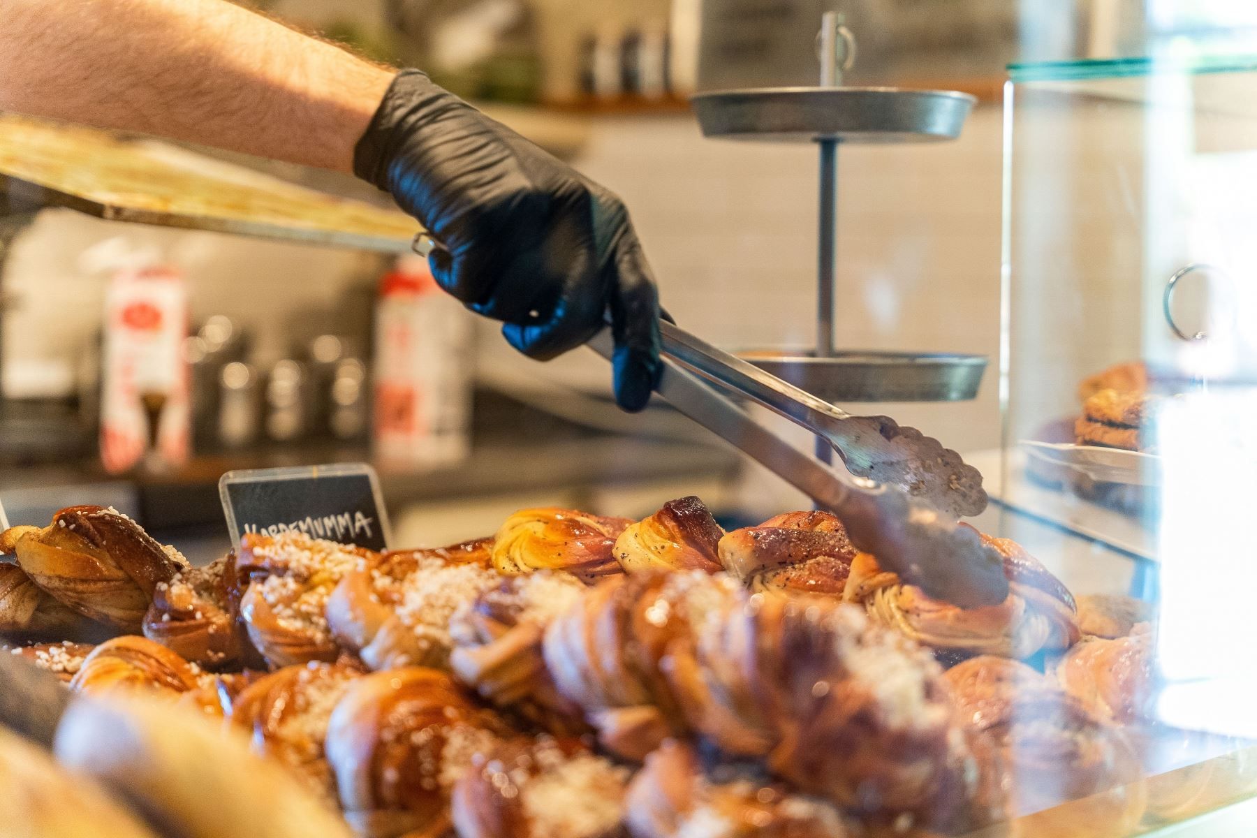 Enskedeparkens bageri med nybakade bullar