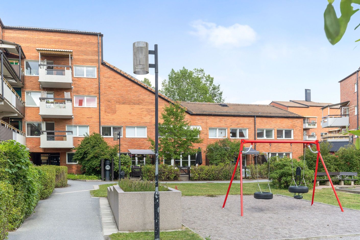 Föreningens ena innergård