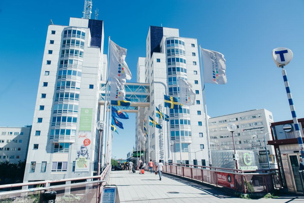 Globen Shopping och T-bana