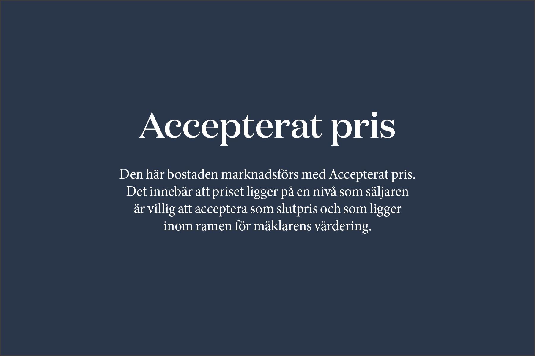 Accepterat pris