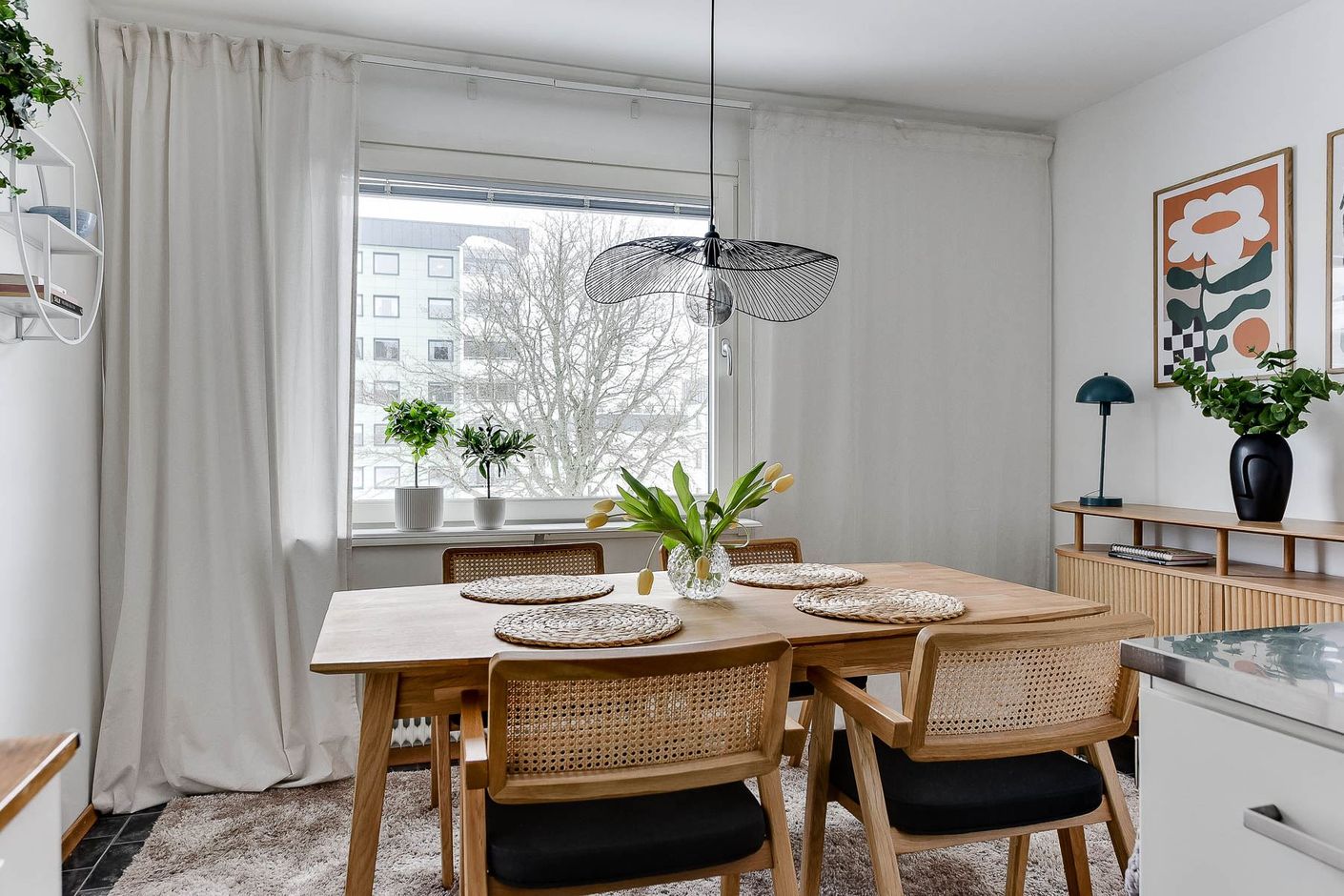 Kök med matplats
