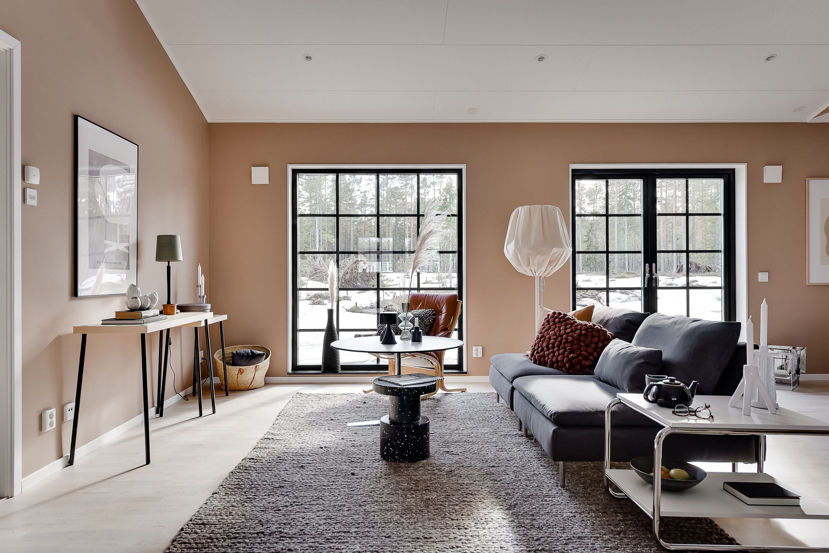 Vardagsrum med salongsdel