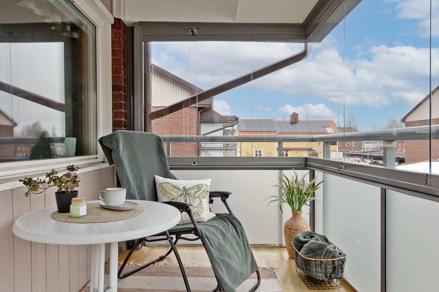 Inglasad balkong - söderläge