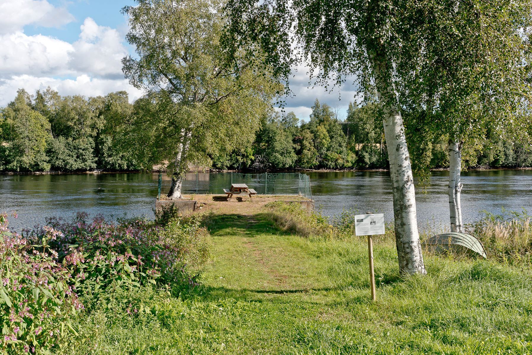 Områdesbild vid Umeälven