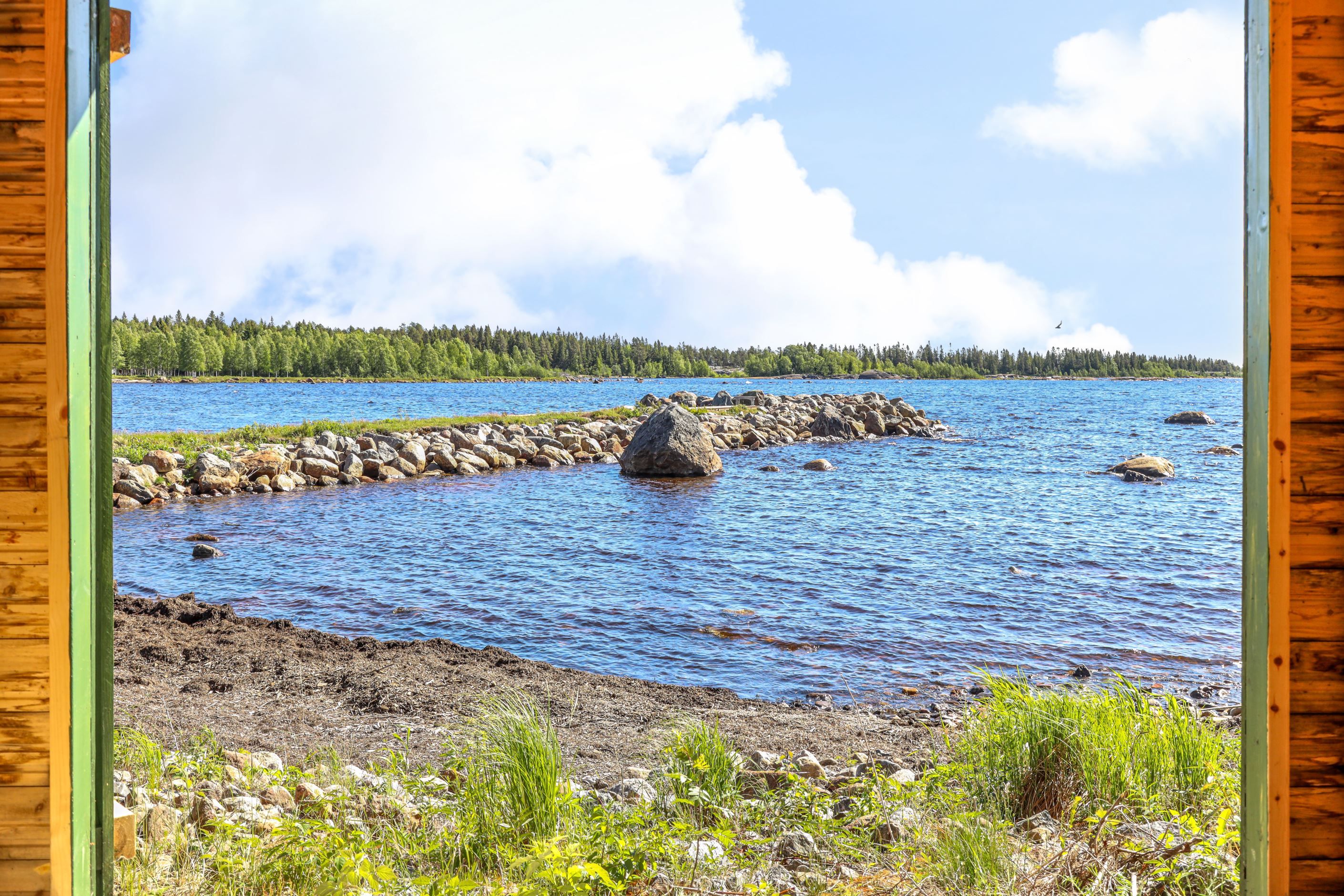Vy från båthus