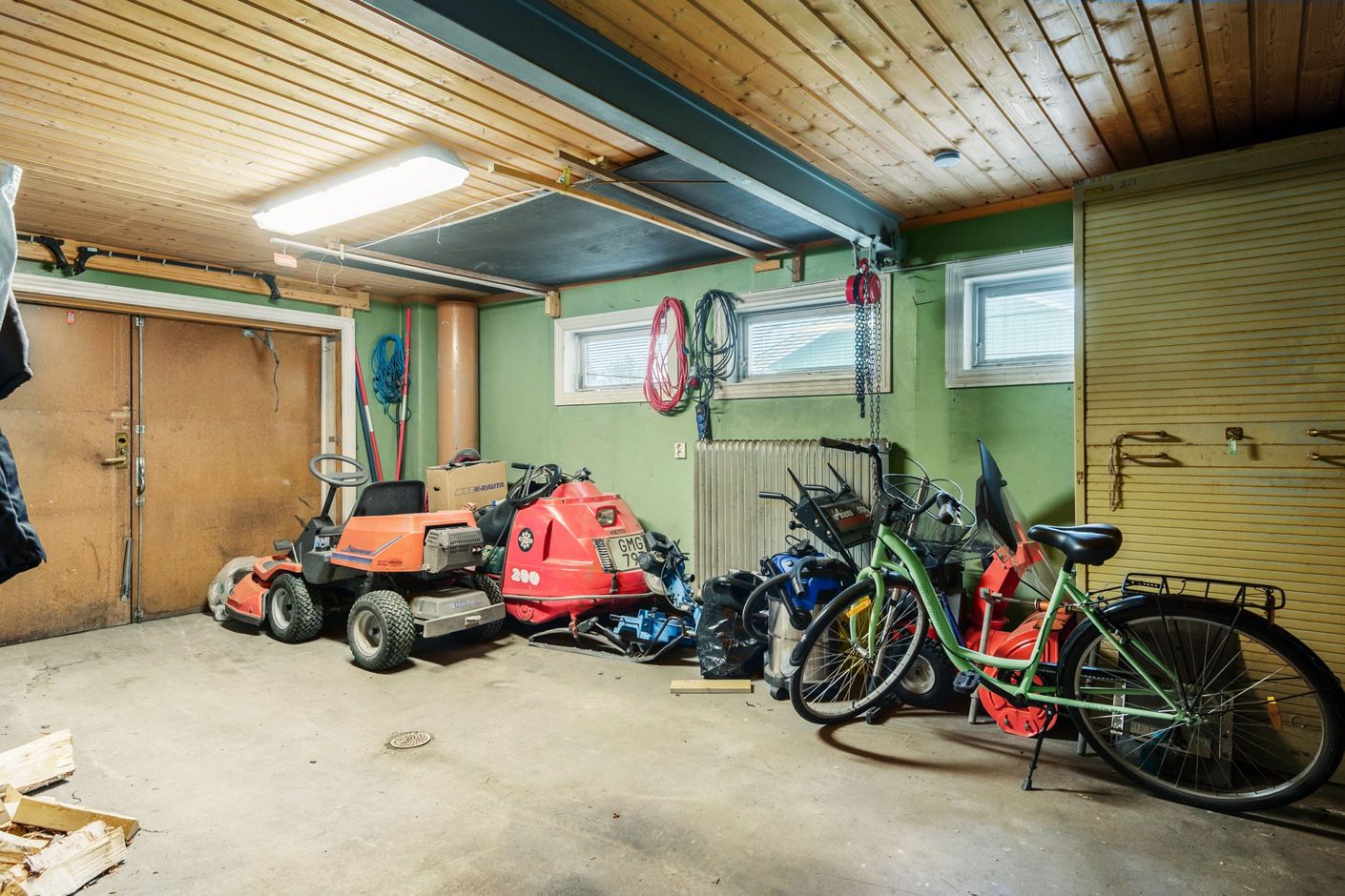 Vidbyggt varmgarage
