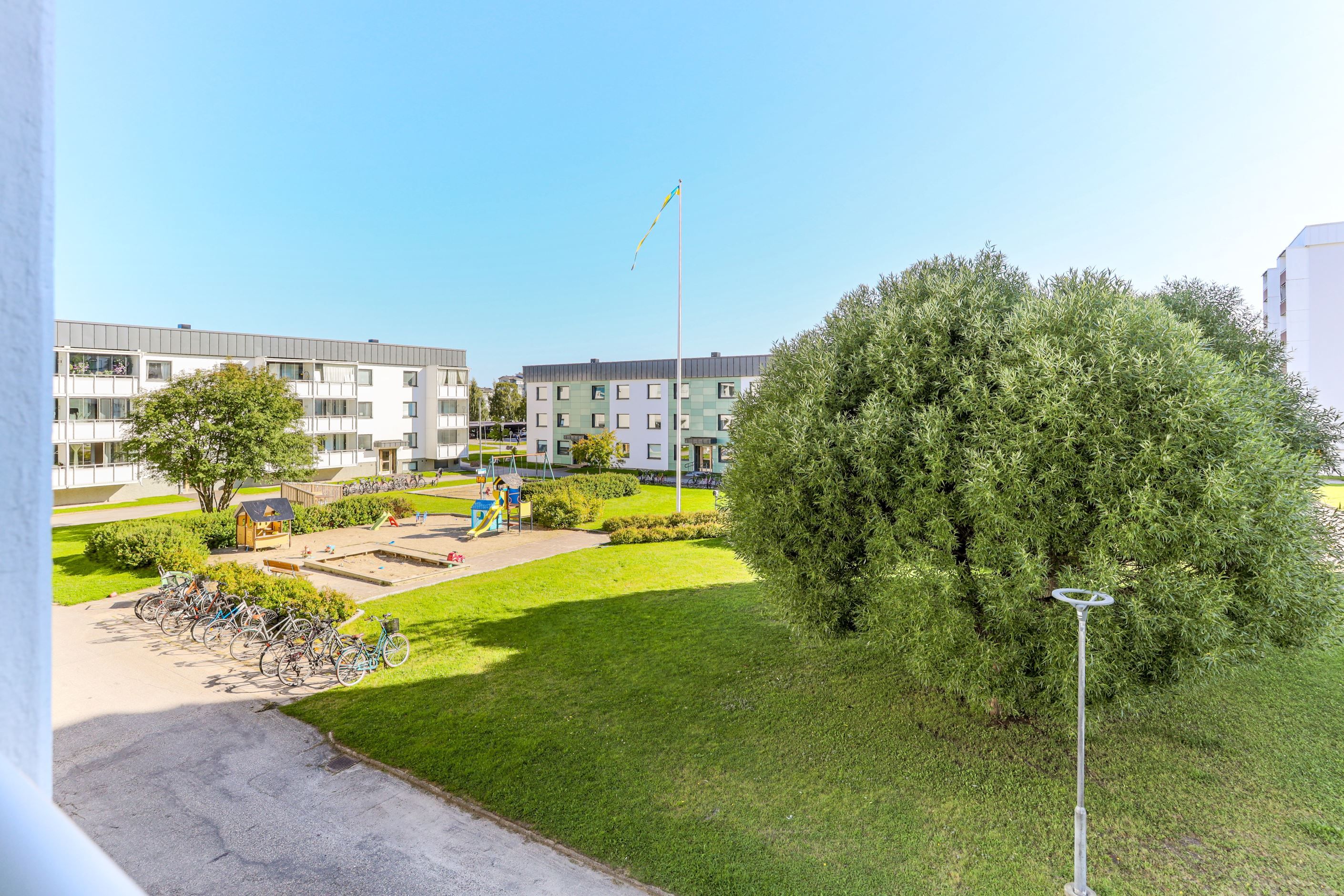 Utsikt från balkong