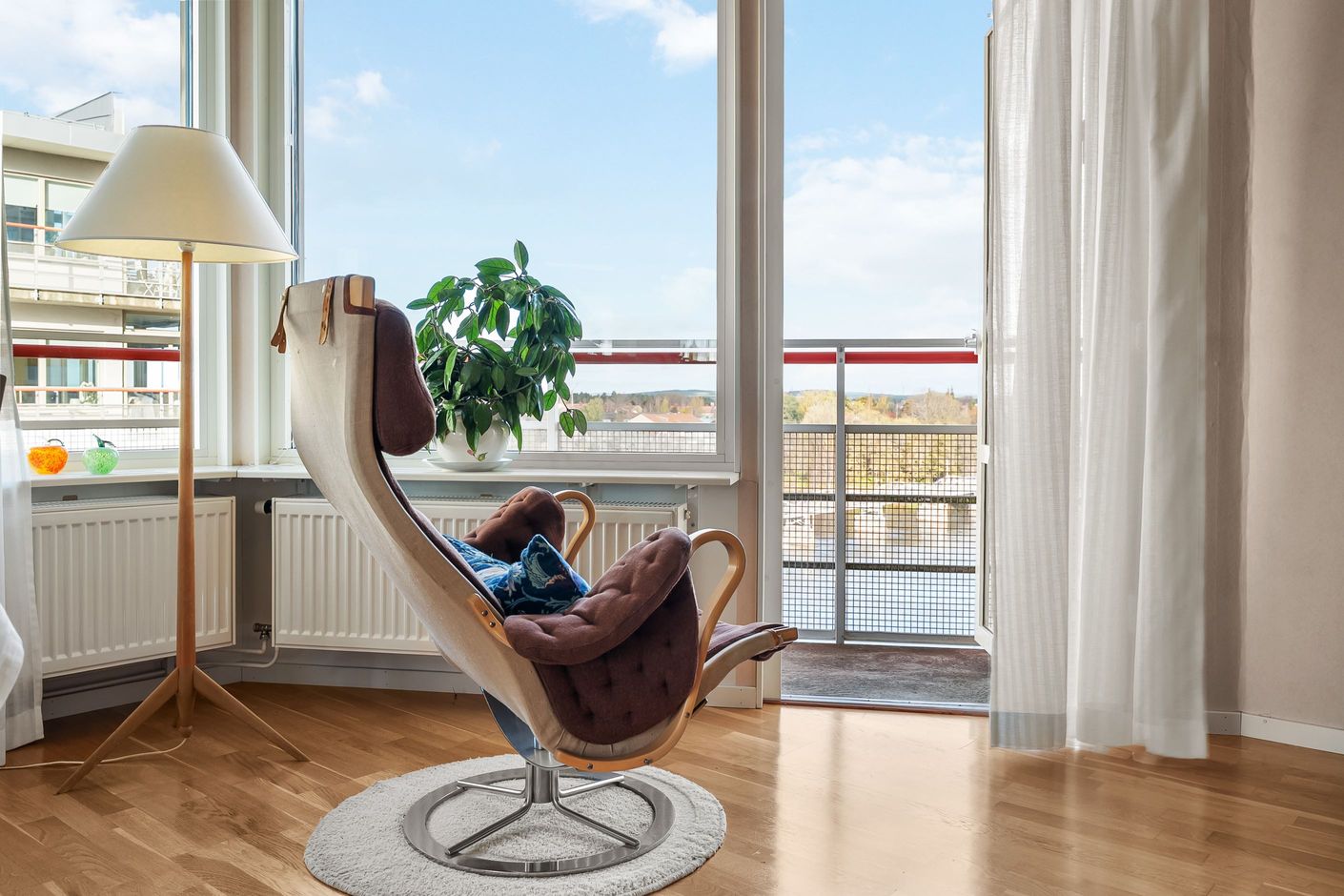 Läshörna i vardagsrum