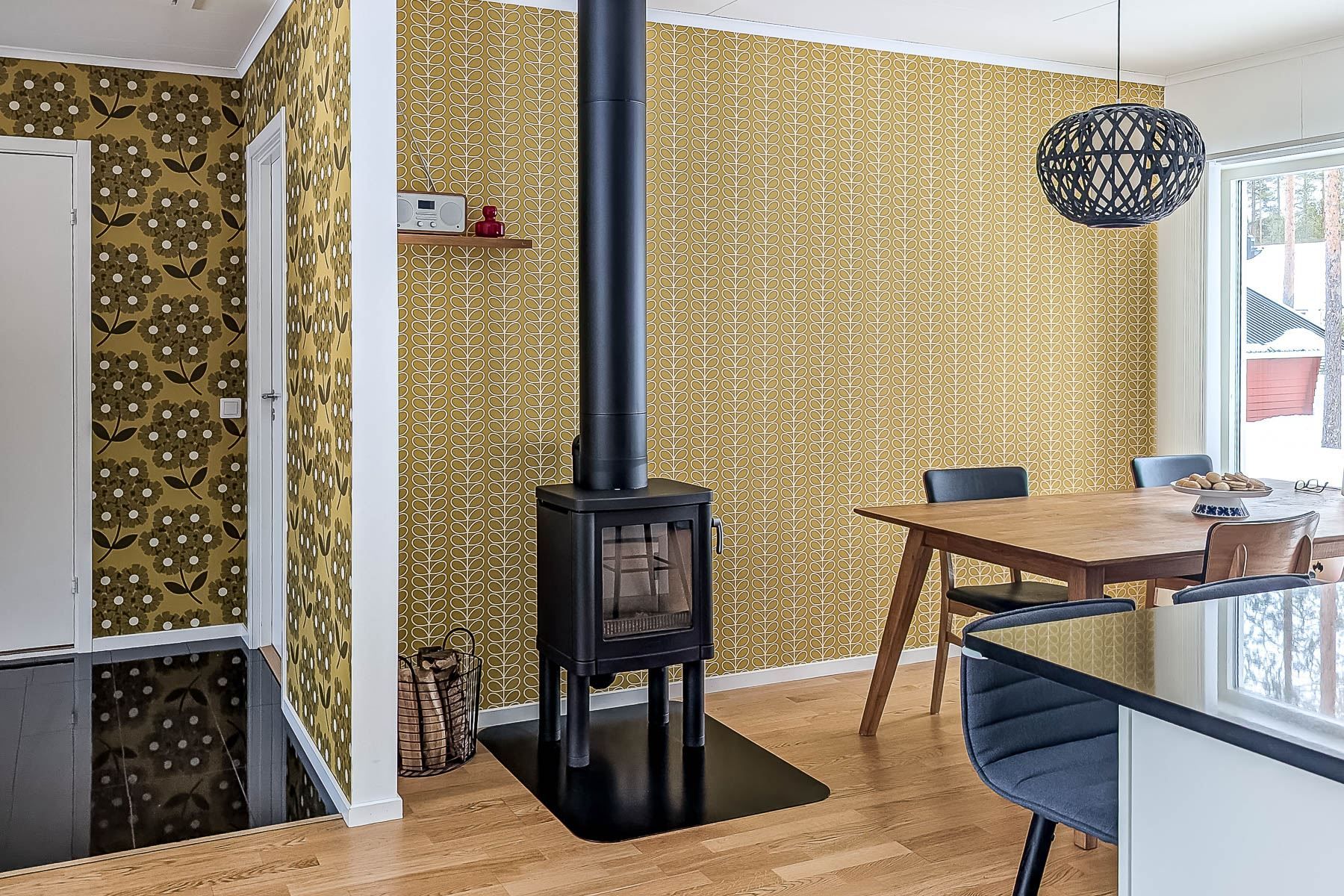 Nyligt installerad kamin