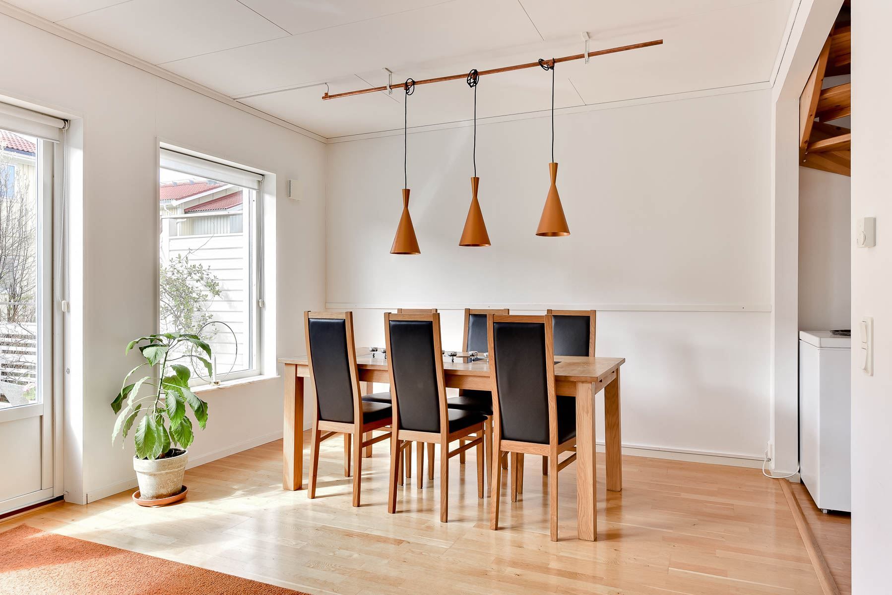 Matplats i vardagsrummet