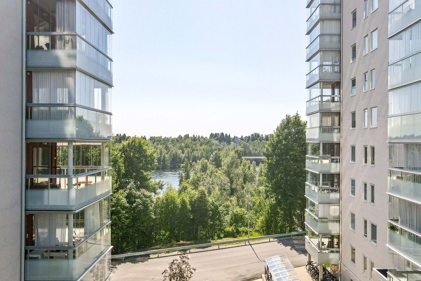 Utsikt från balkongen