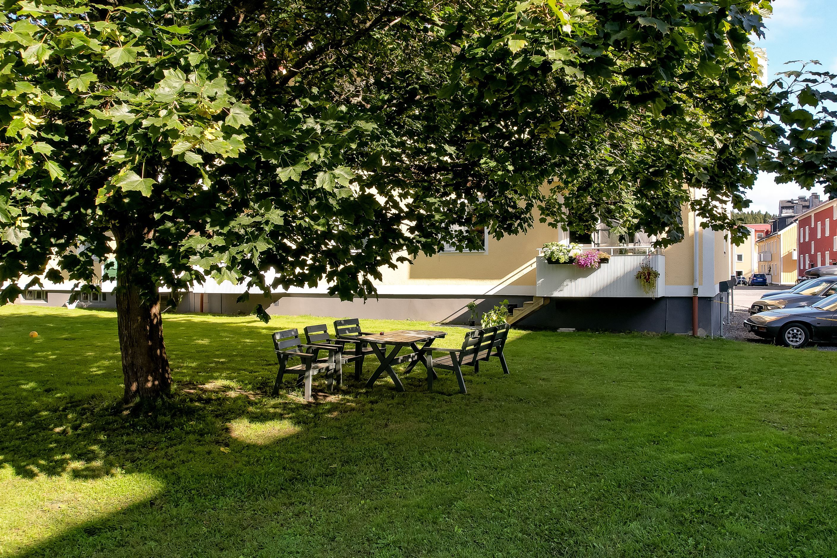 Trevlig innergård