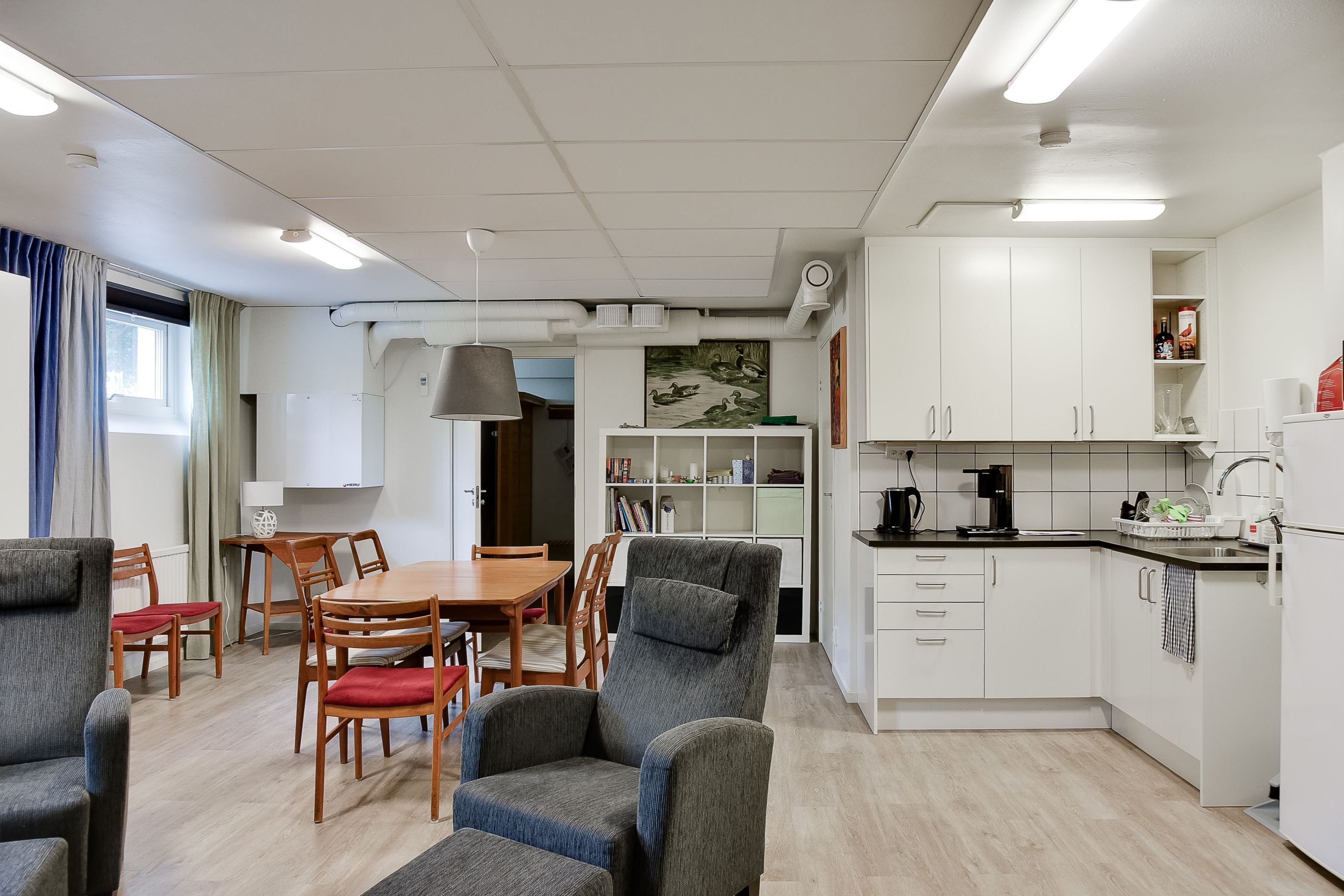 Föreningens samlingslokal och övernattningslägenhet