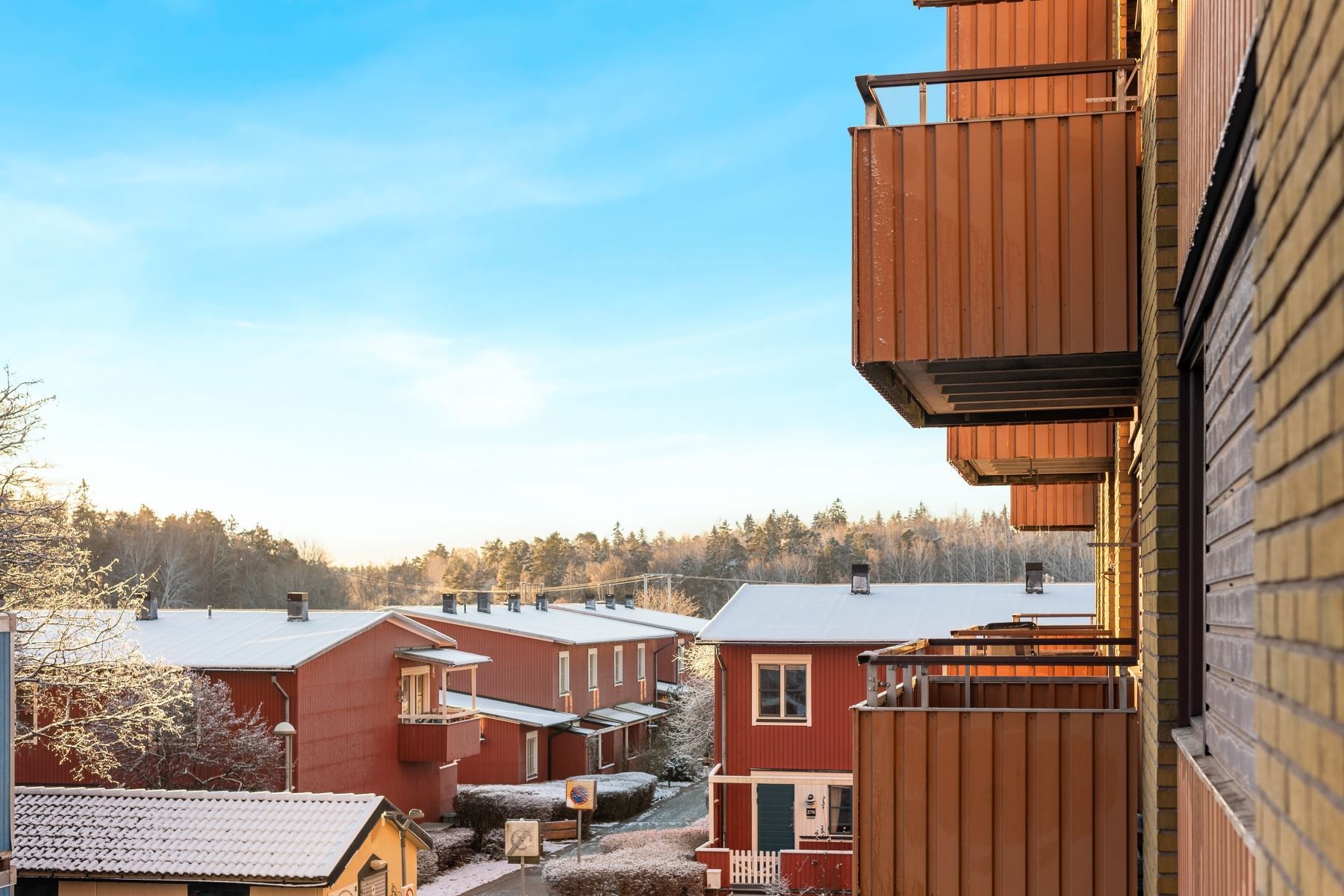 Utsikt från balkong