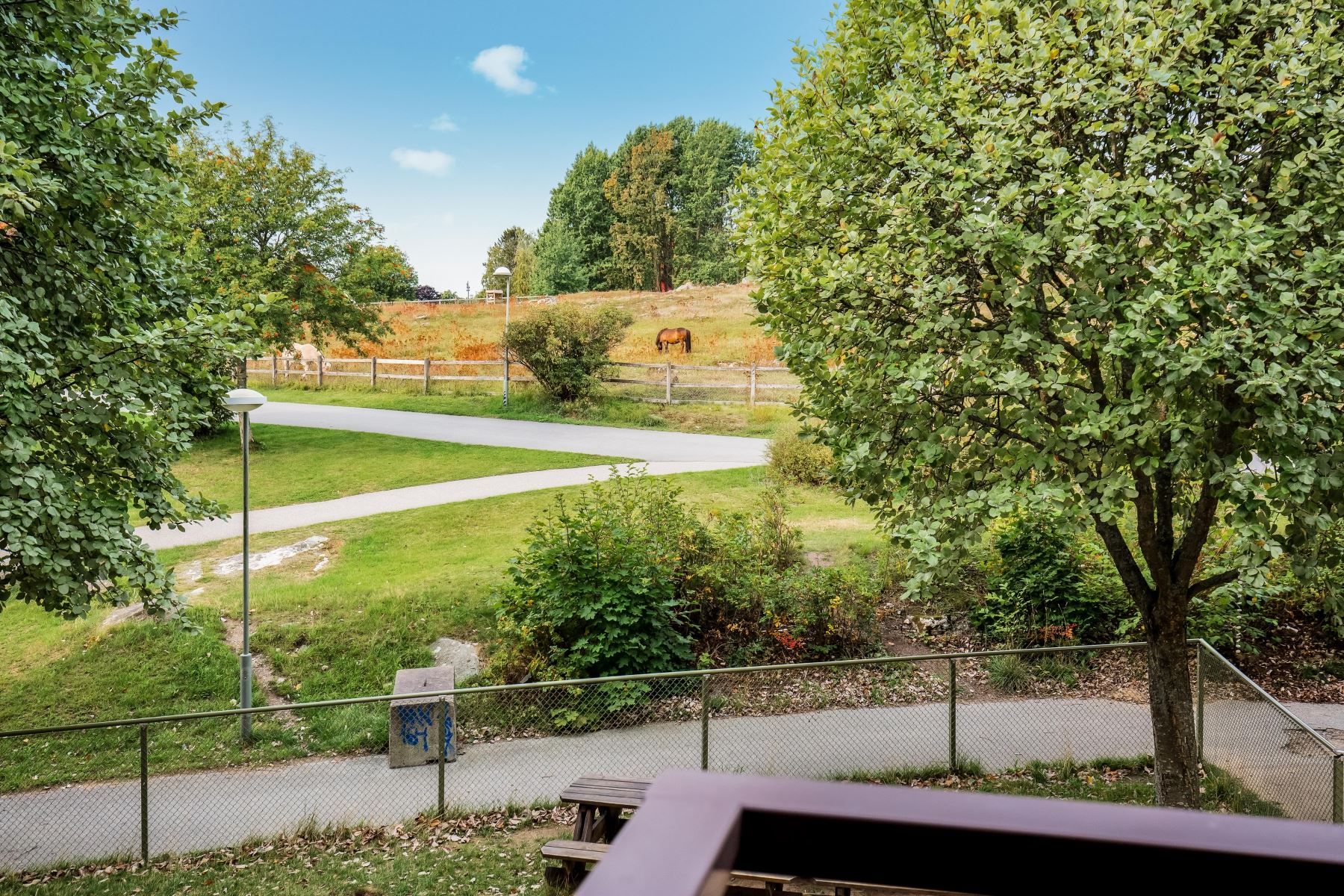 Utsikt från balkong