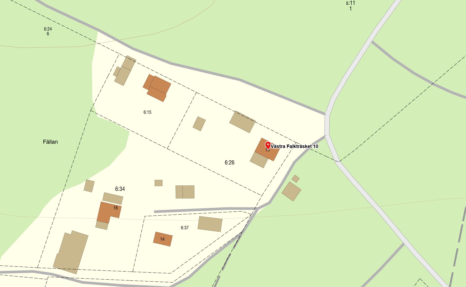 Fastighetskarta från Lantmäteriet