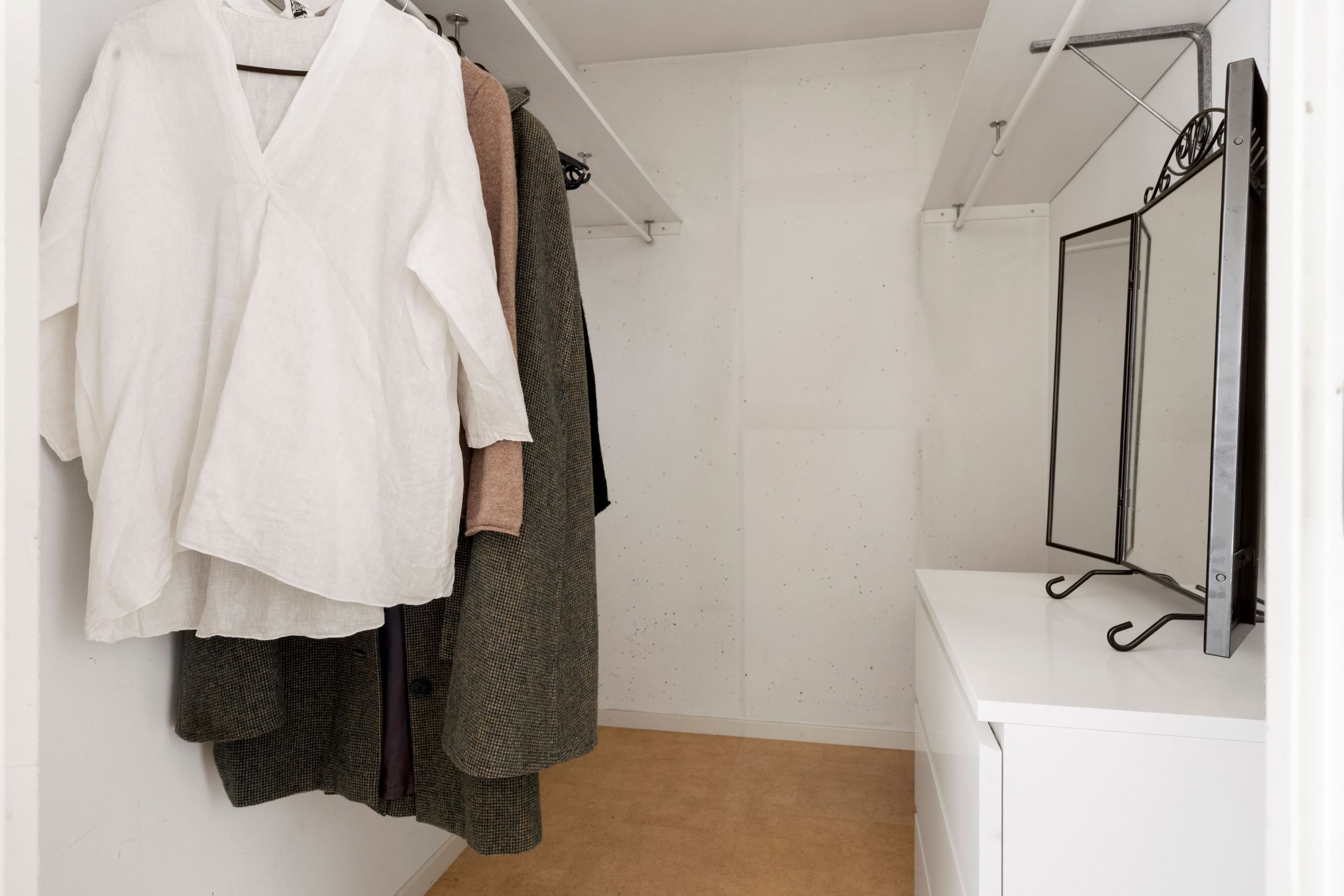 Walk-in closet.