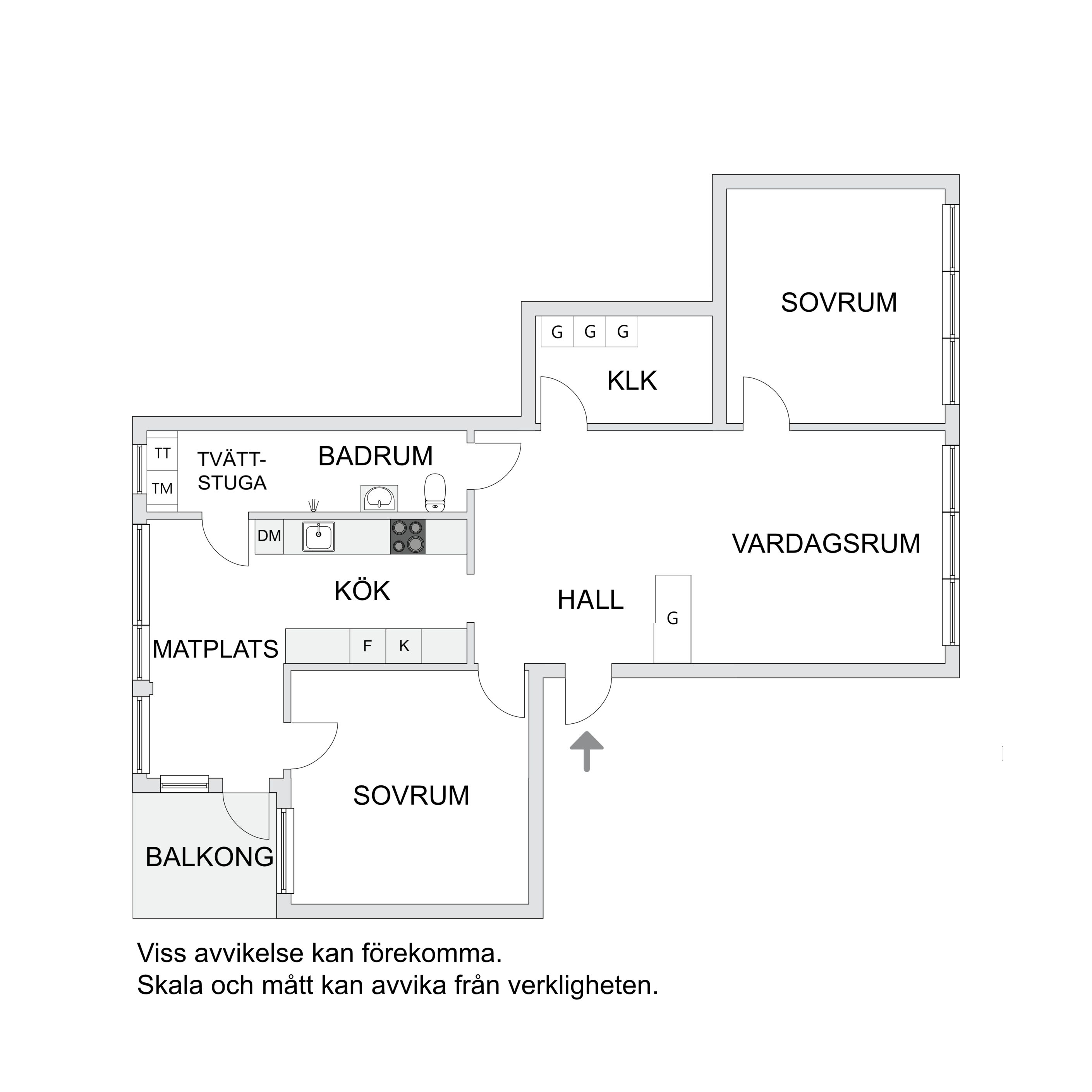Ursprunglig planlösning