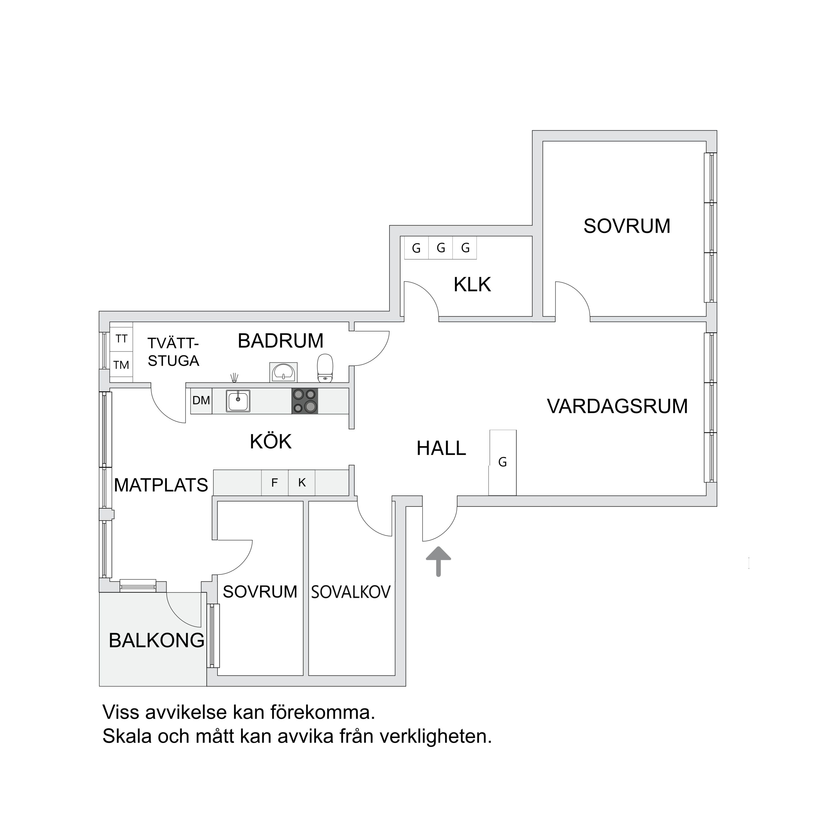 Nuvarande planlösning