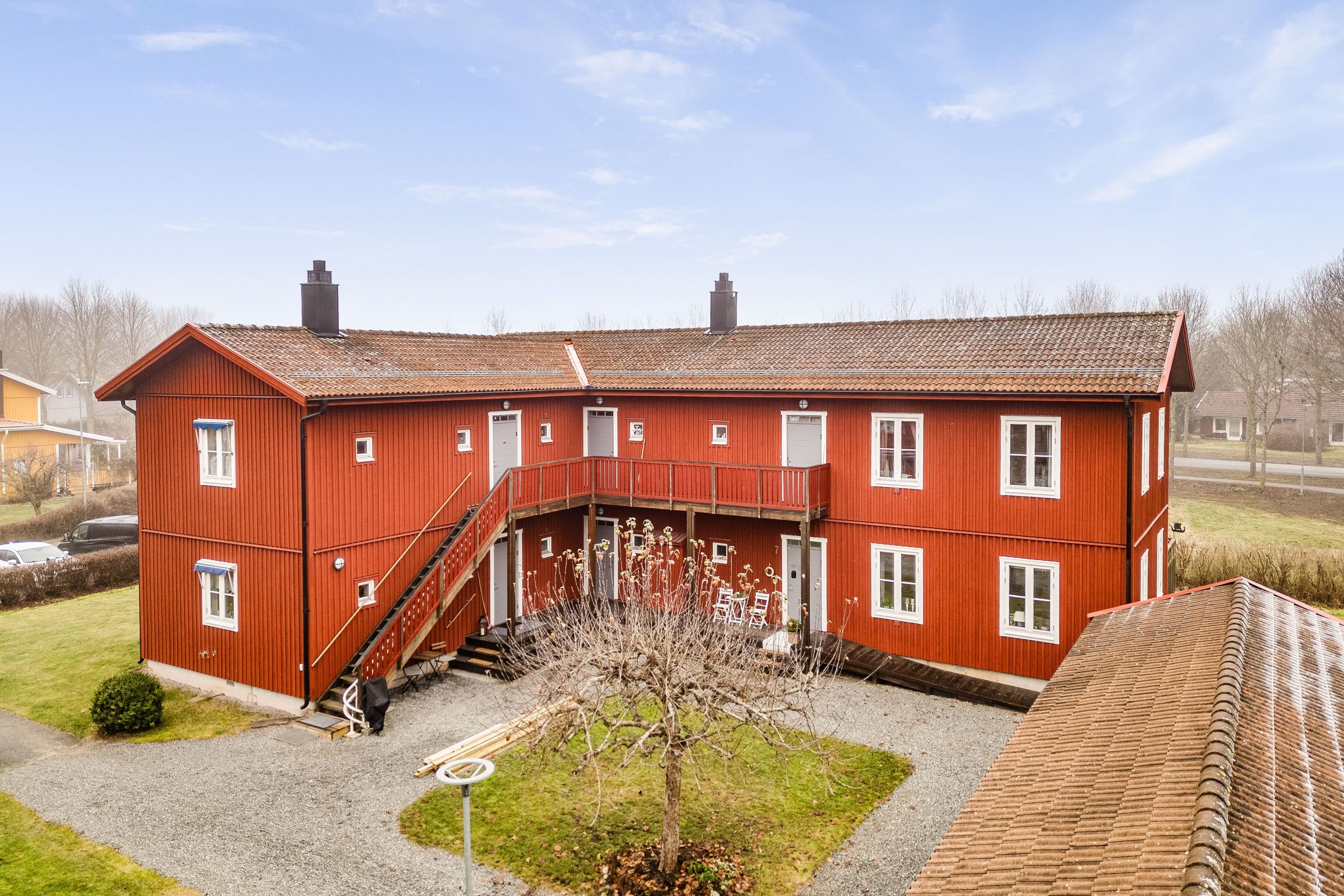 Gemensam innergård.