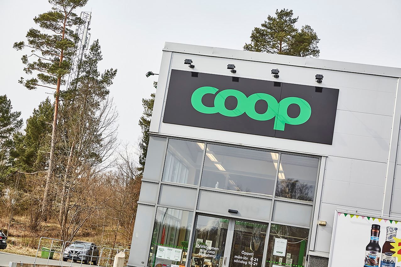 Ett par hundra meter till Coop och busshållplats