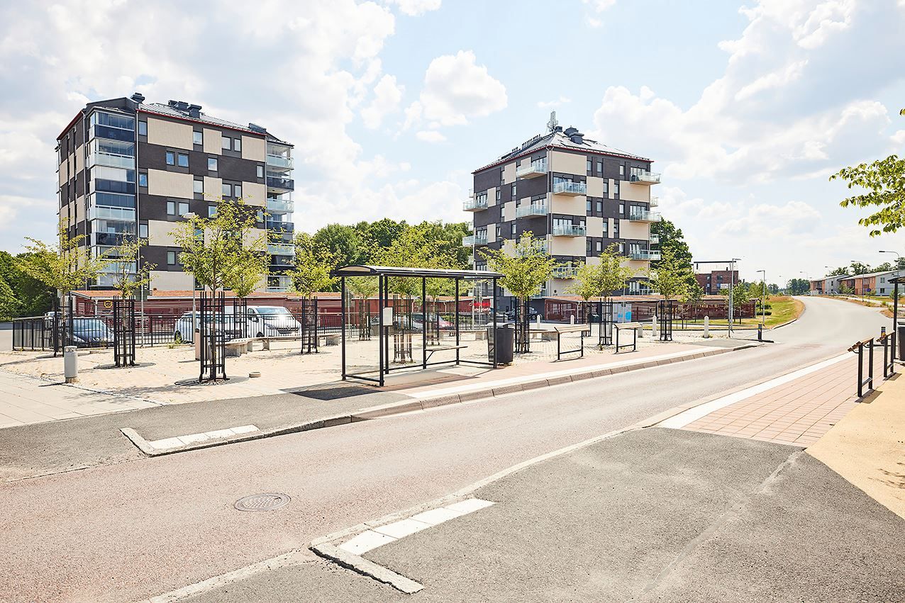 Buss nr 11 går in till city var 10e minut