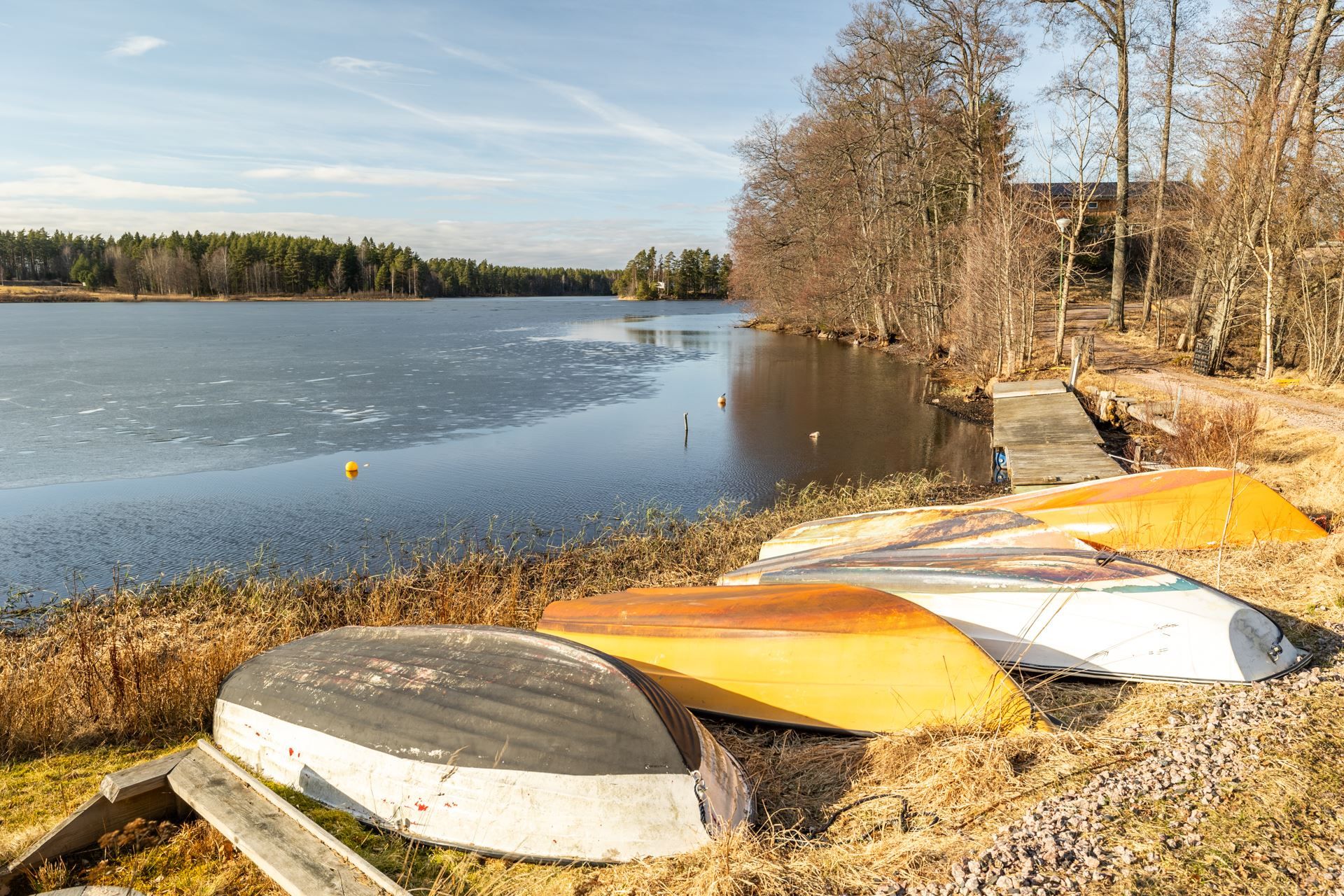 Endast några minuters gångavstånd till sjön