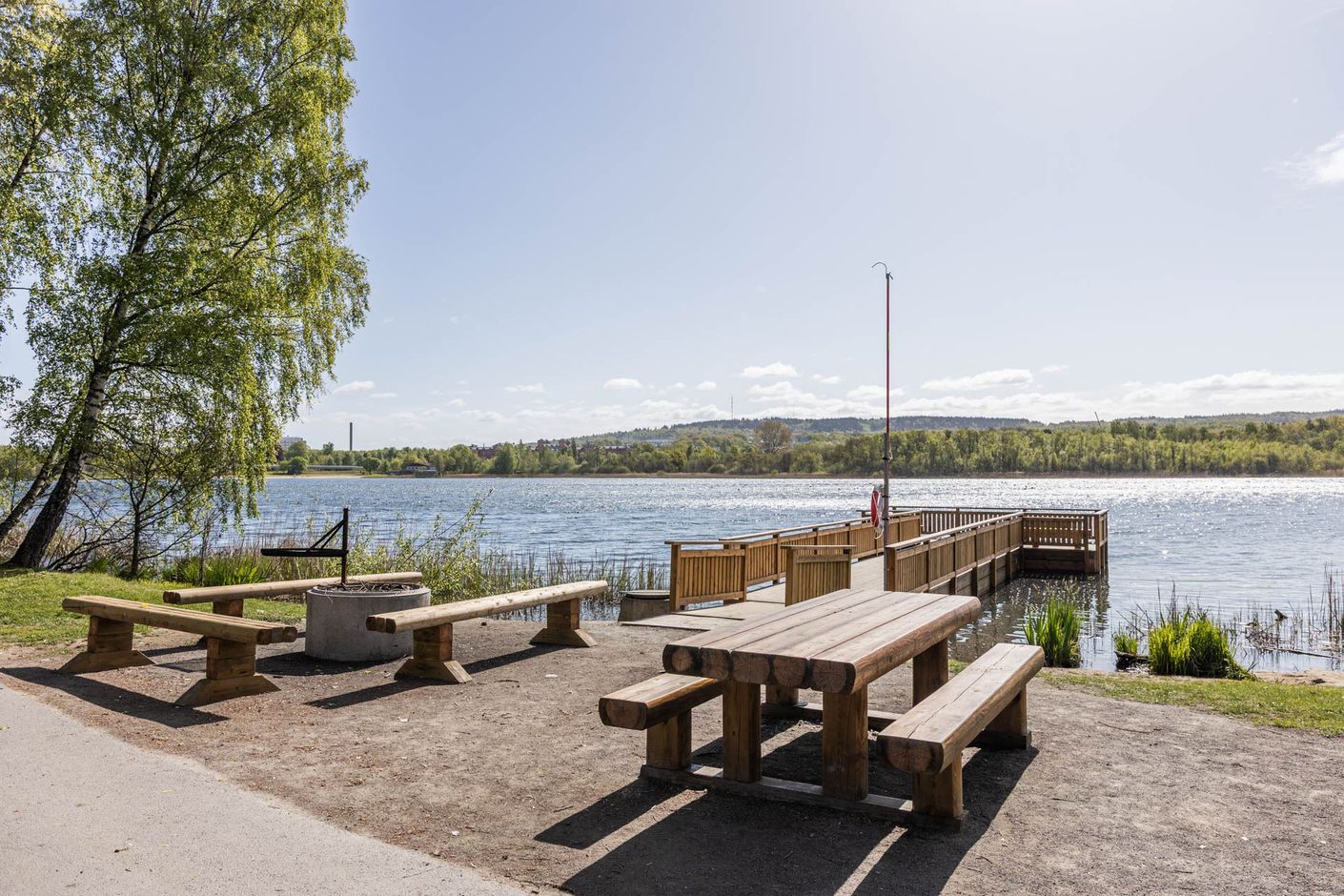 Rocksjön runt på nära avstånd