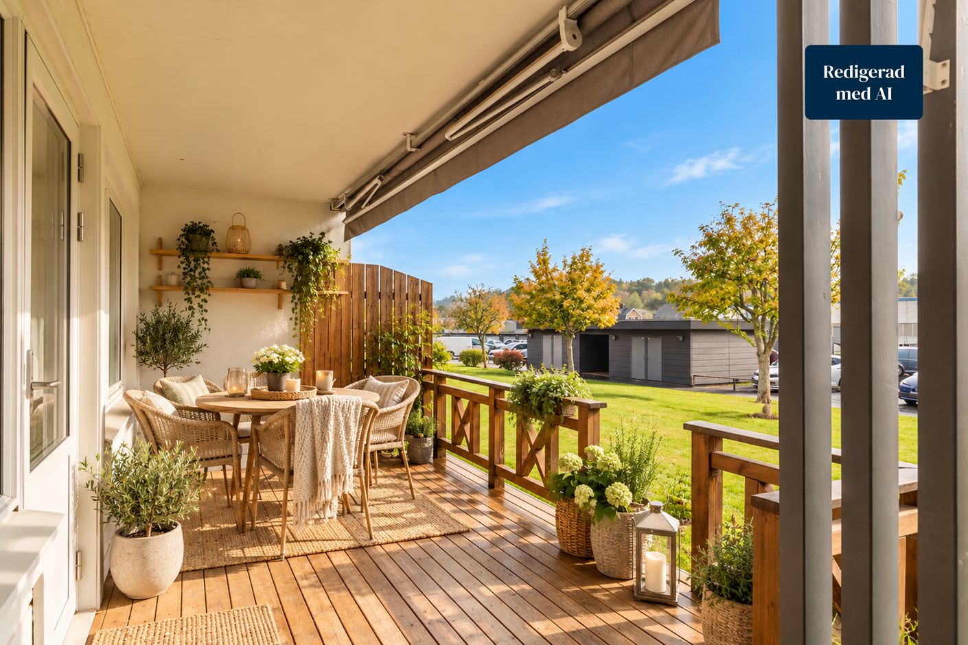 Hägervägen 18 uteplats AI redigerad bild