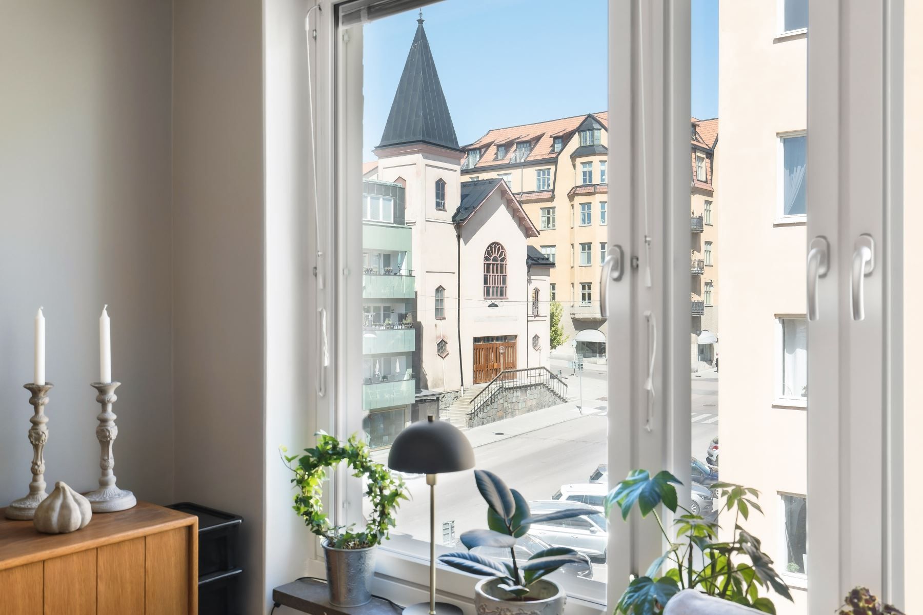 Utsikt mot kyrkan