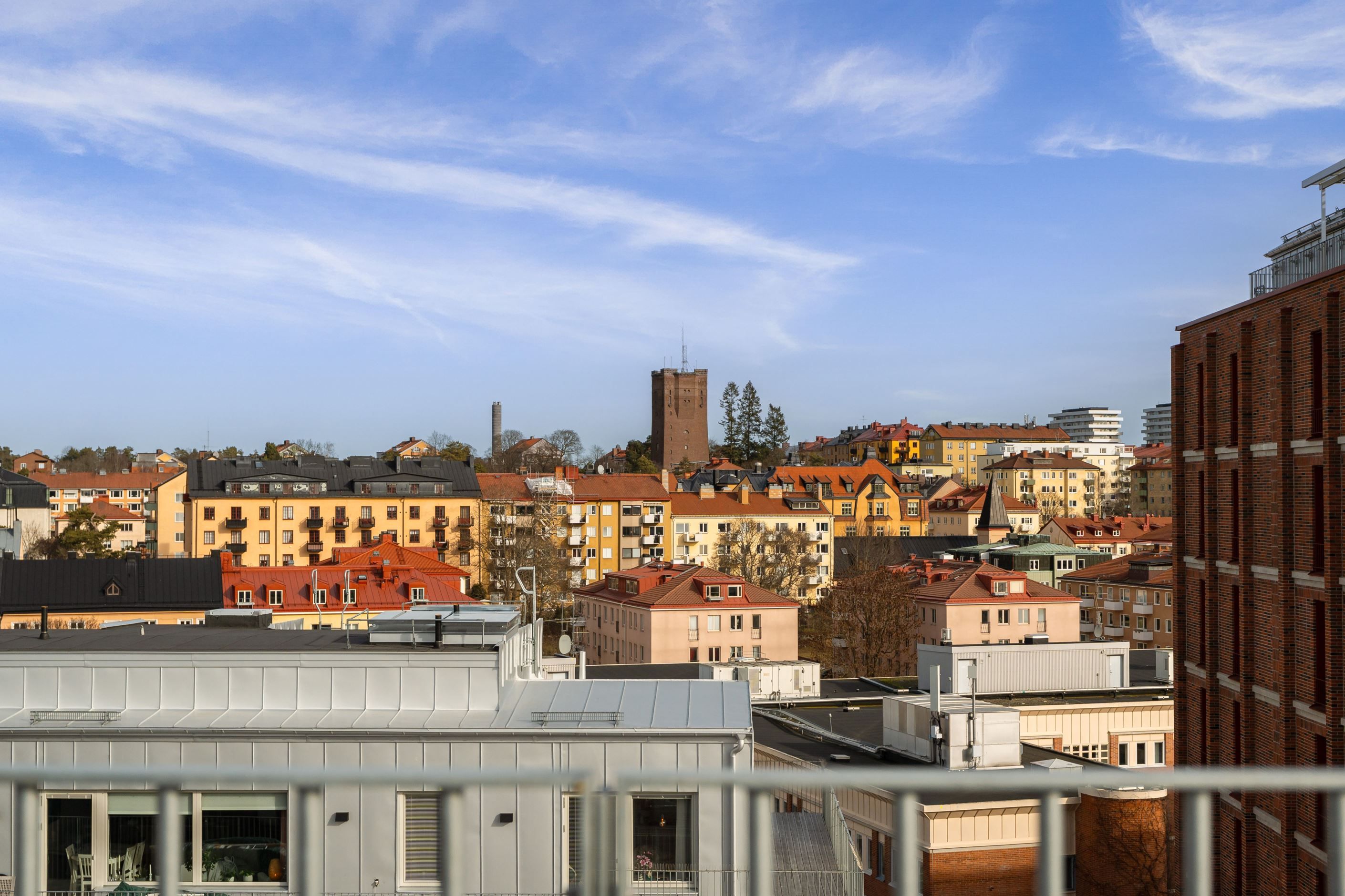 Utsikt från takterassen!