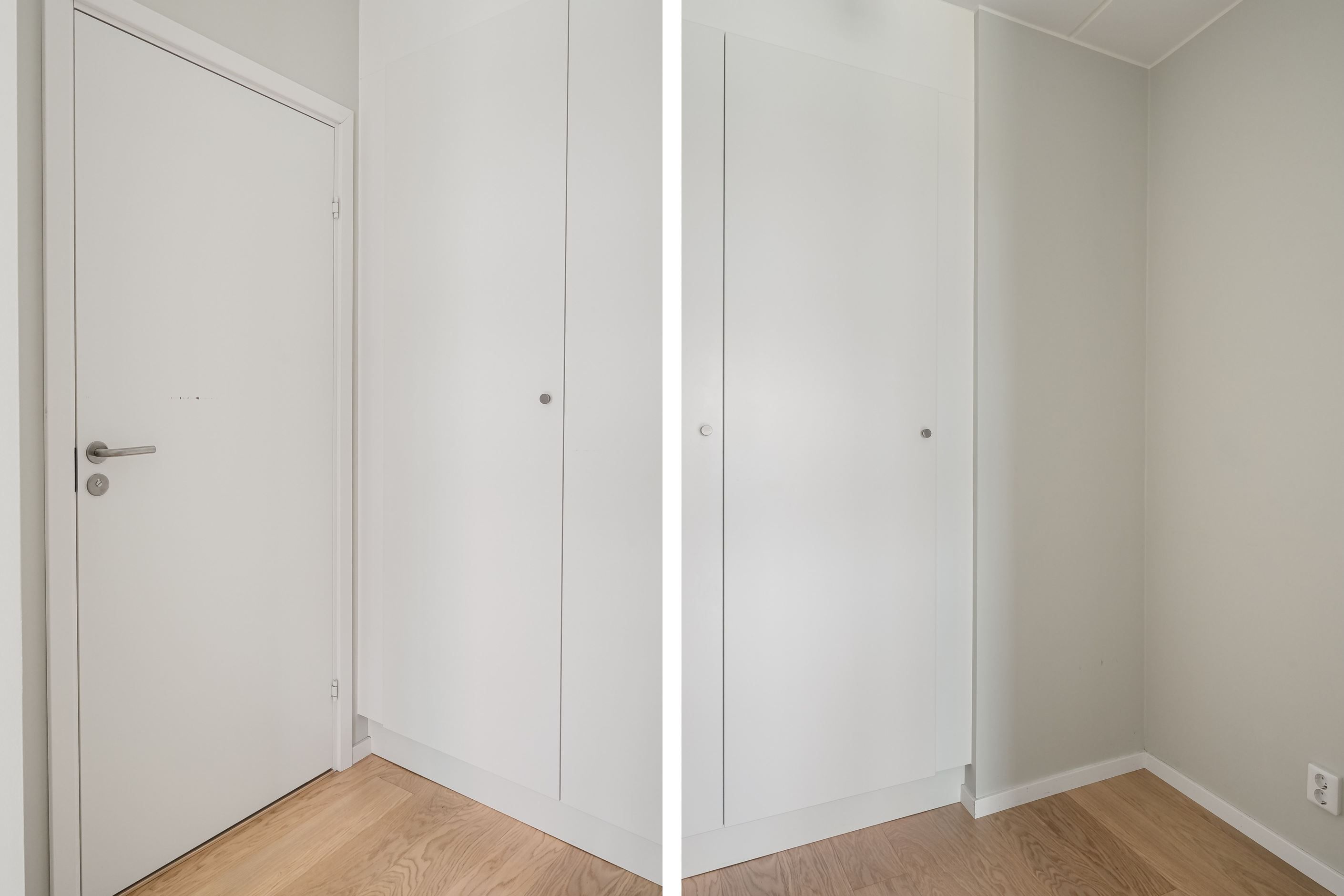 Förvaringsyta invid badrum