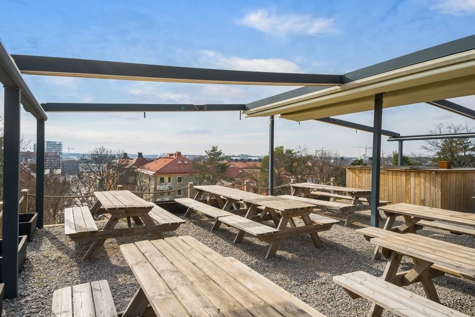 Klassiska Delibrukets uteservering vid Tornparken