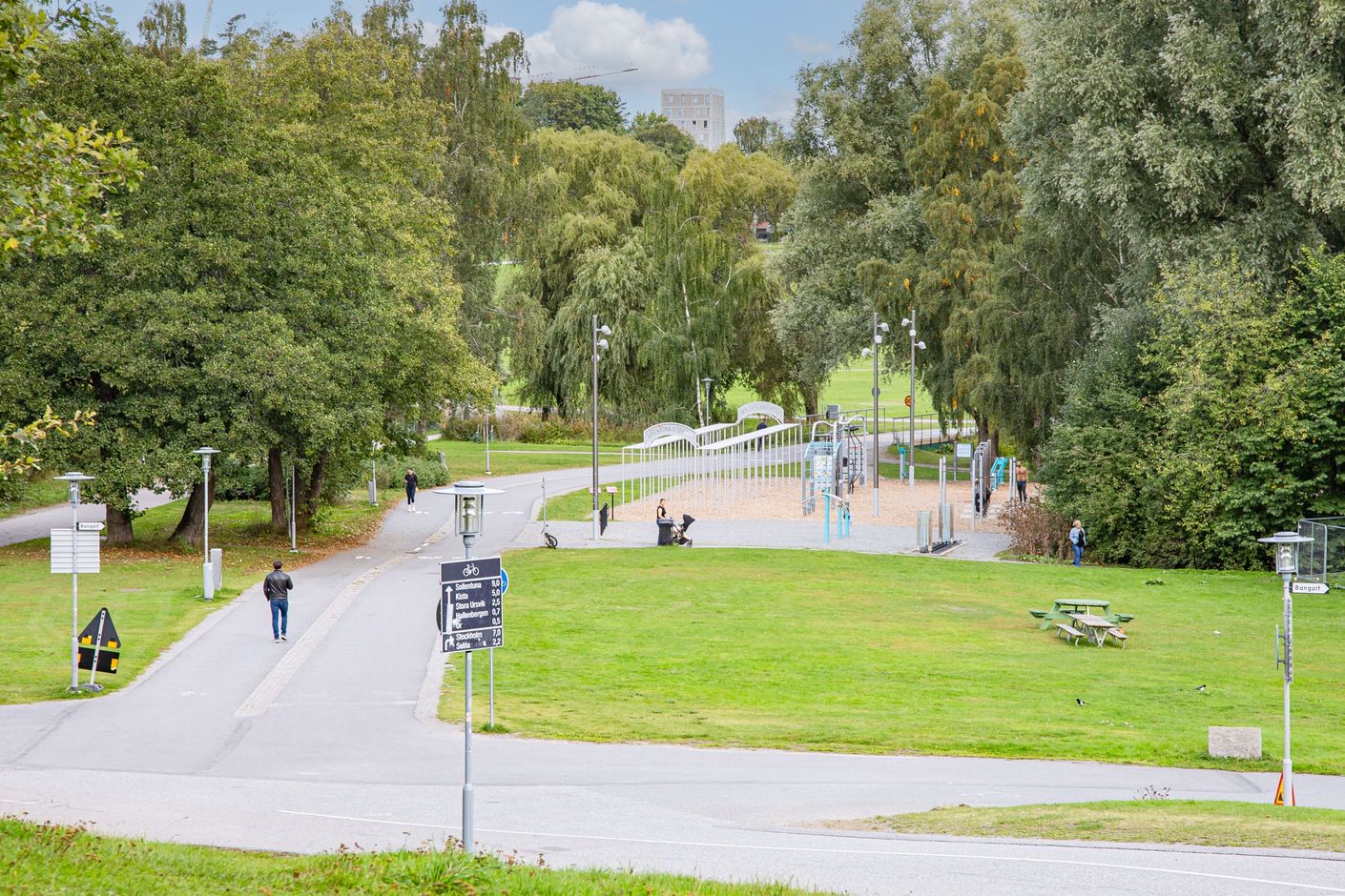 Nära till utegym och park