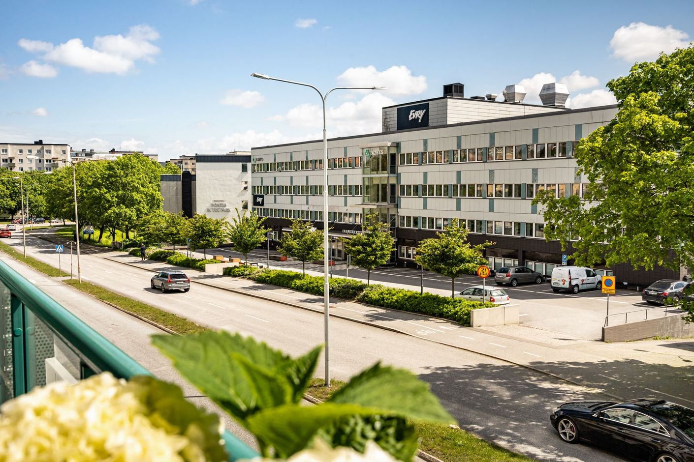 Utsikt från balkong