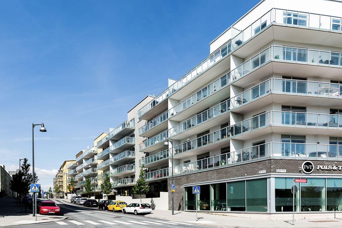 I området finns gym