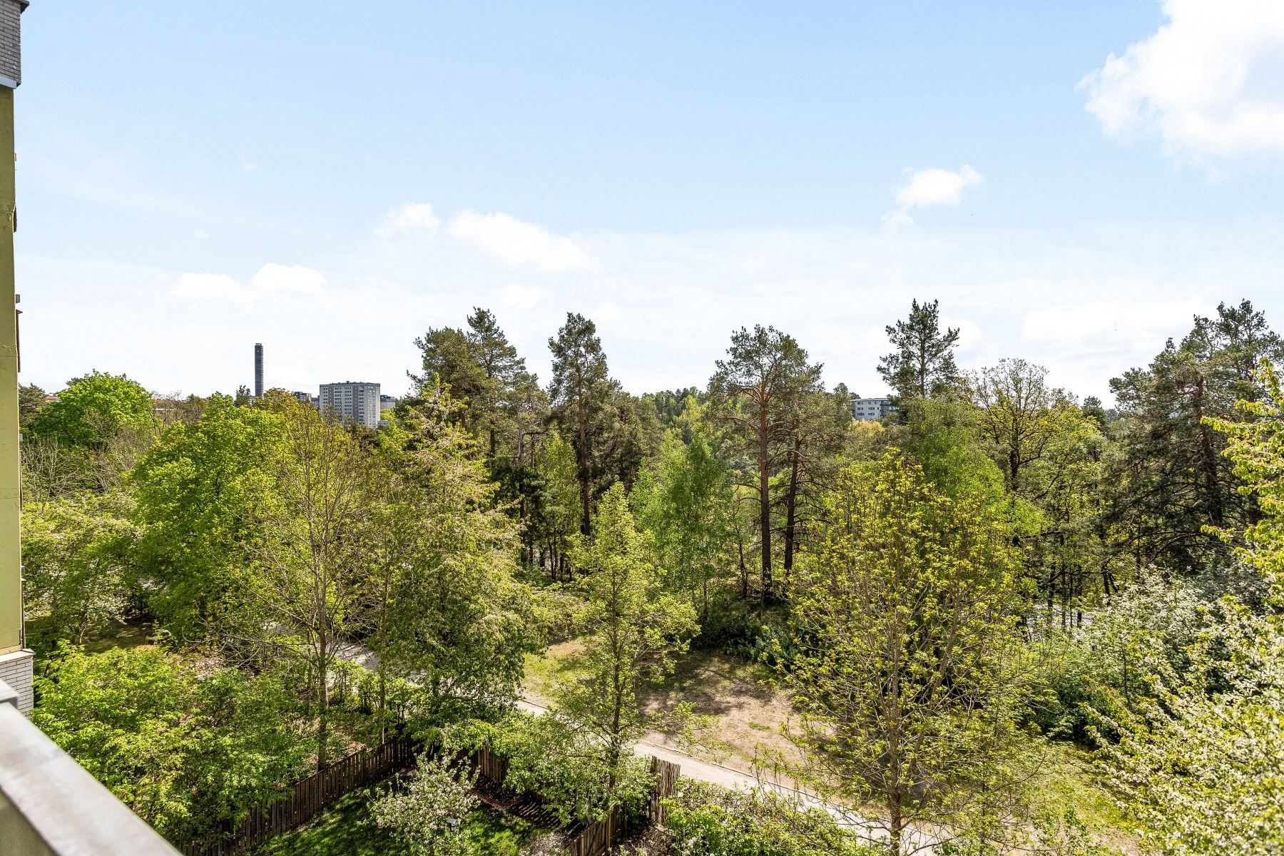 Utsikt från balkong